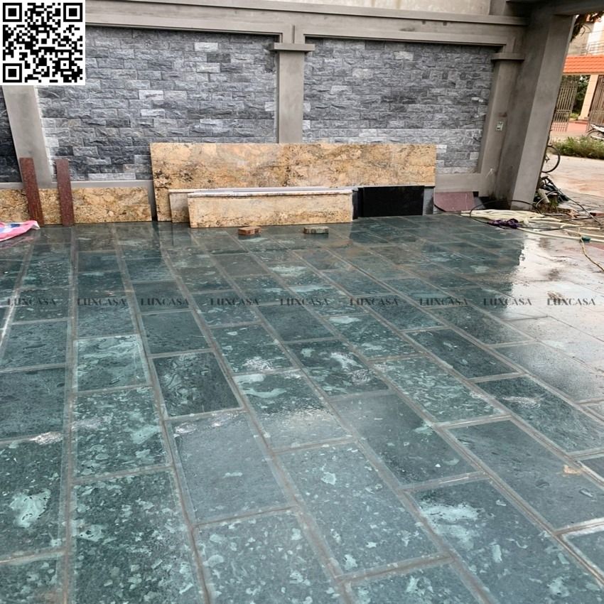 Mẫu đá lât sân vườn 30x60 xanh rêu Thanh Hóa