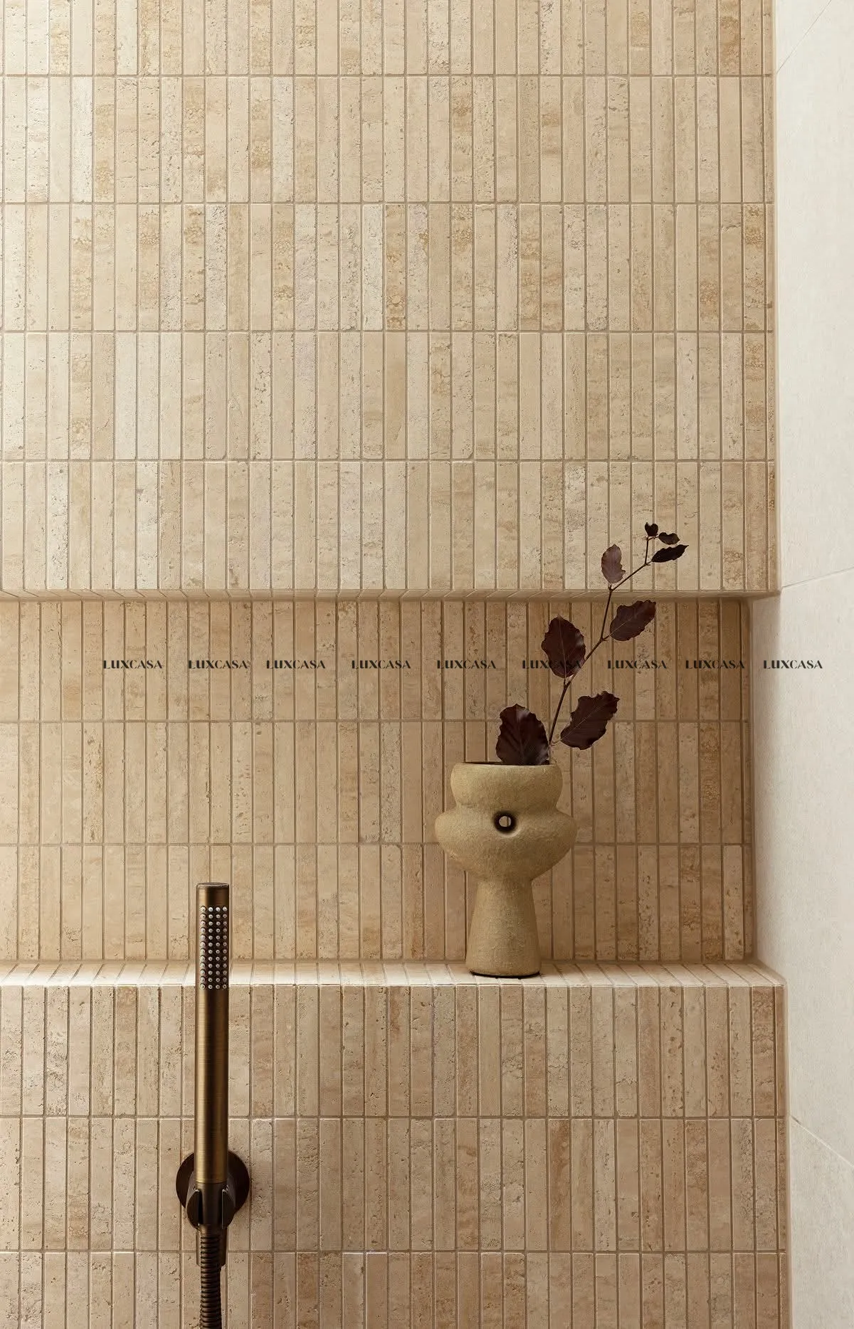 Gạch thẻ mosaic mờ lõm ốp nhà tăm