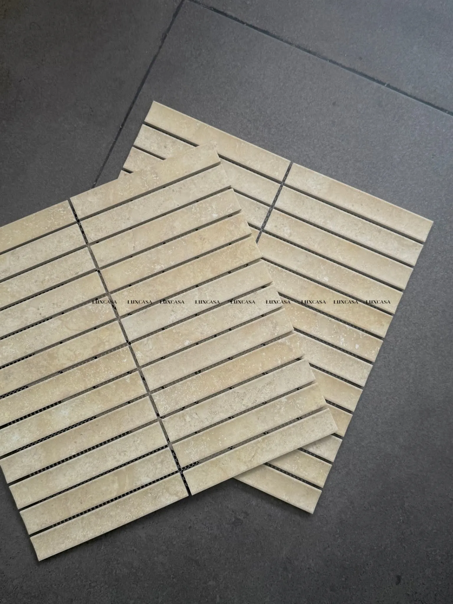 Gạch thẻ mosaic mờ lõm