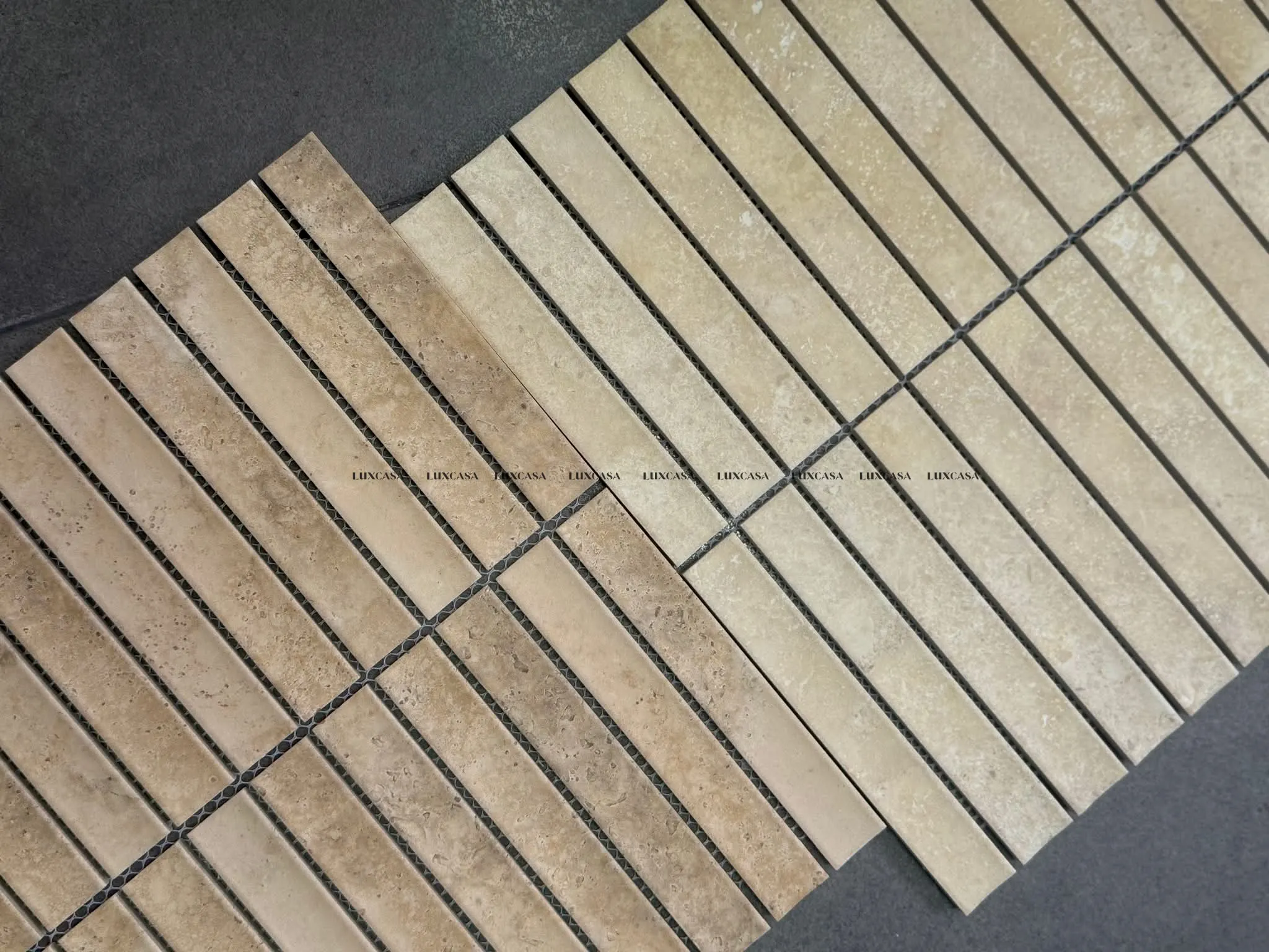 Gạch thẻ mosaic mờ lõm