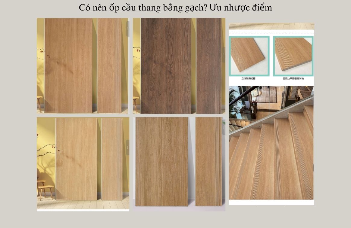 Có nên ốp cầu thang bằng gạch