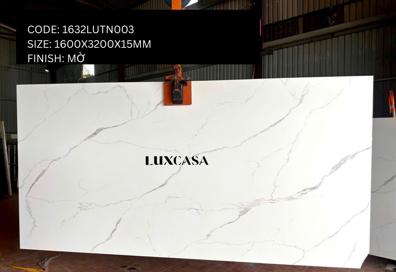 Đá nung kết mờ 1600x3200x15 1632LUTN003