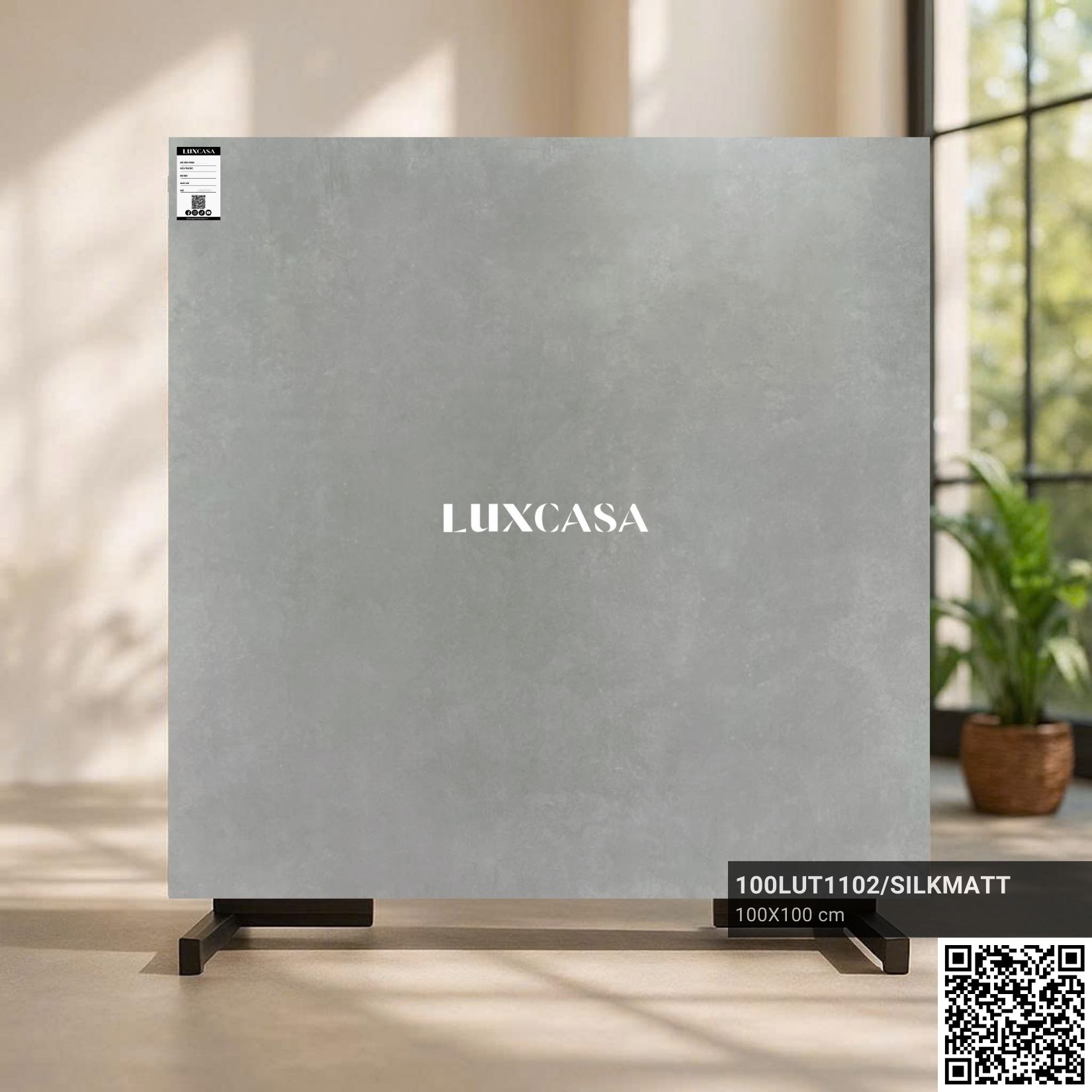 Gạch 1000×1000 xi măng mờ mịn 100LUT1102