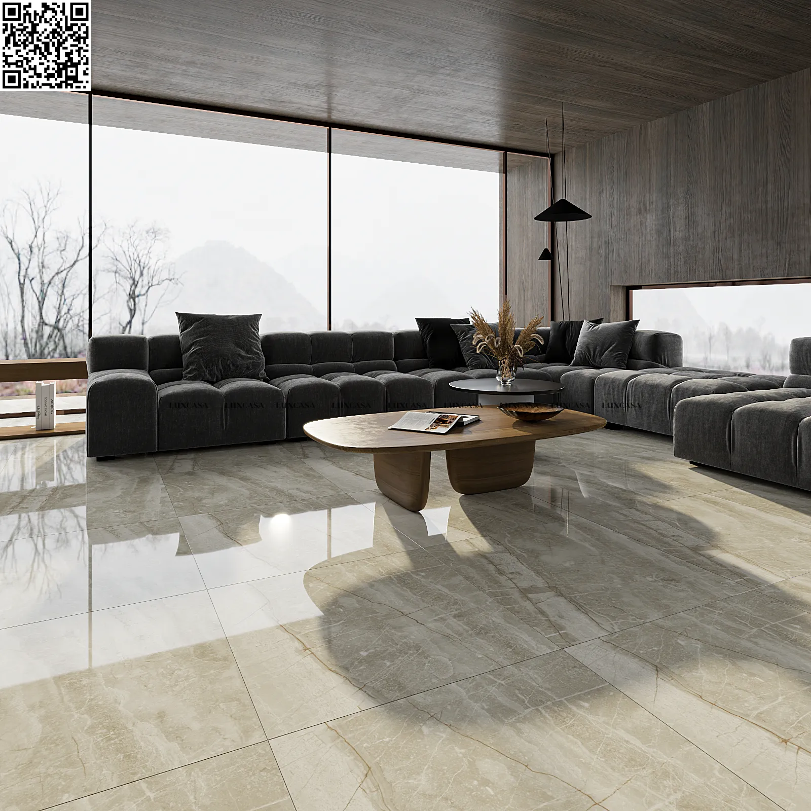 Gạch 1200X1200 bóng 120LU12003