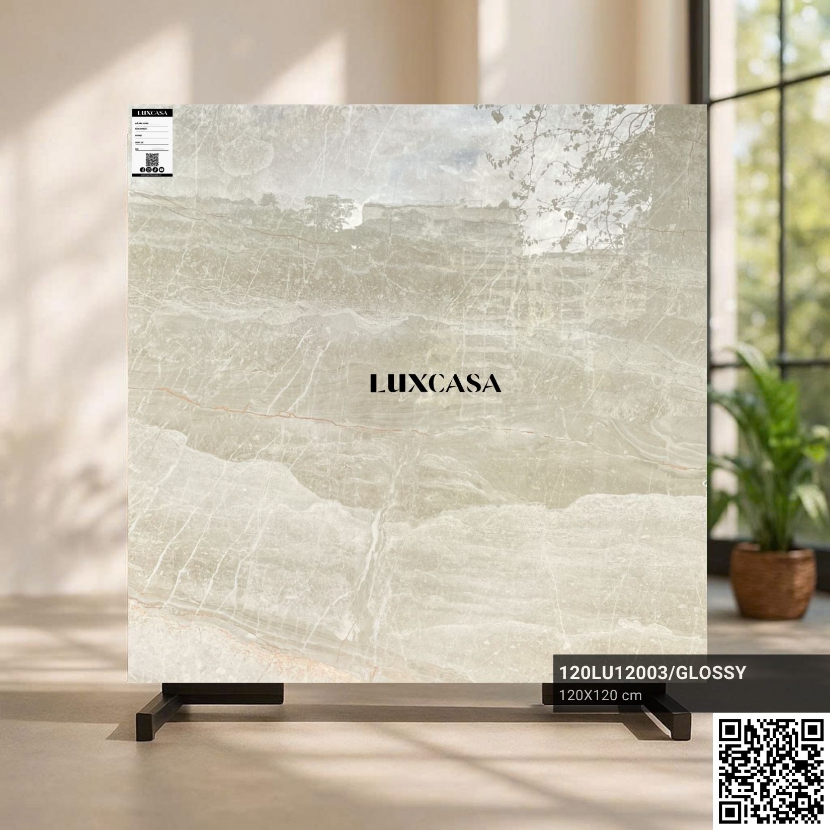 Gạch 1200X1200 bóng 120LU12003