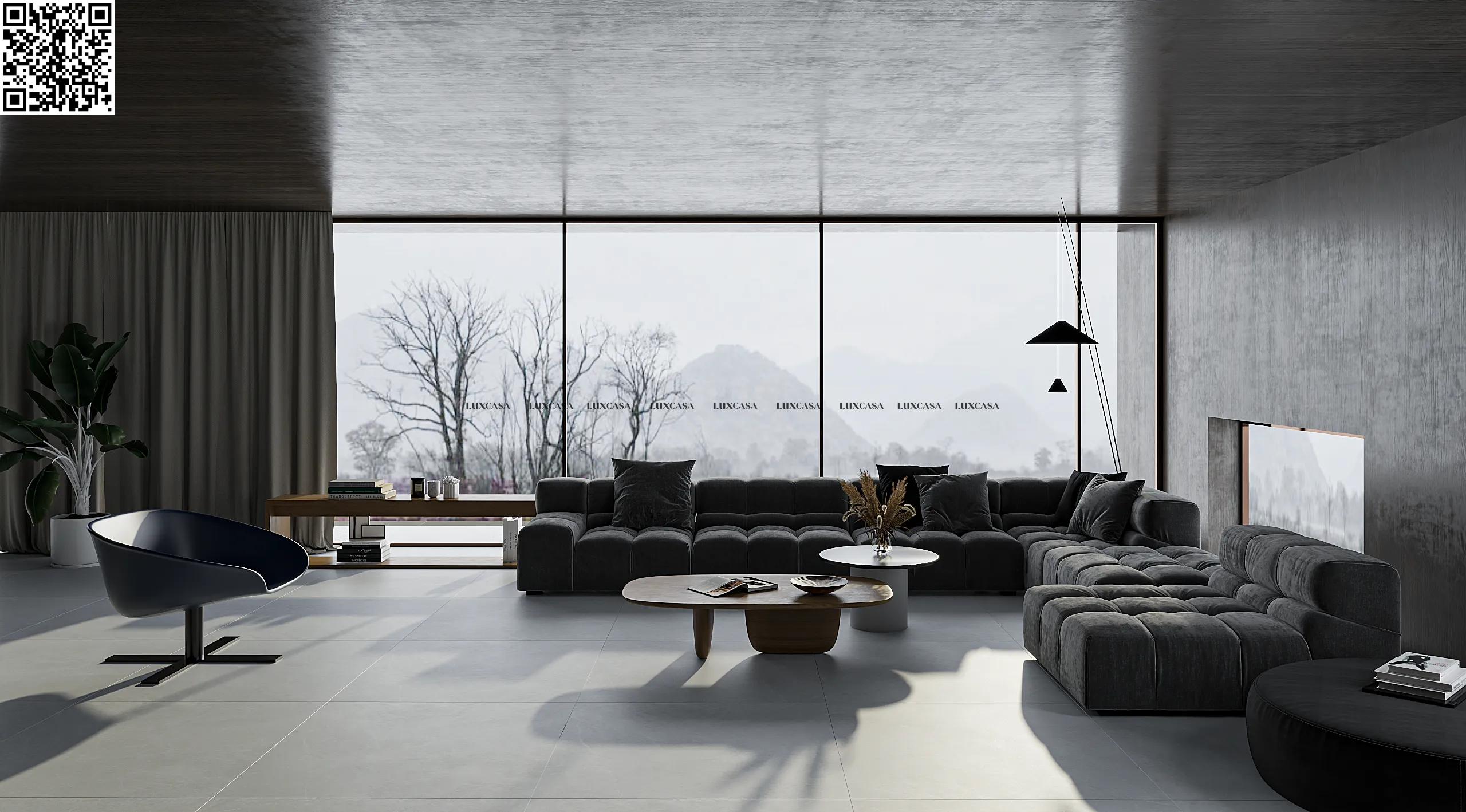 Gạch 1200X1200 giả đá 120LU12C02