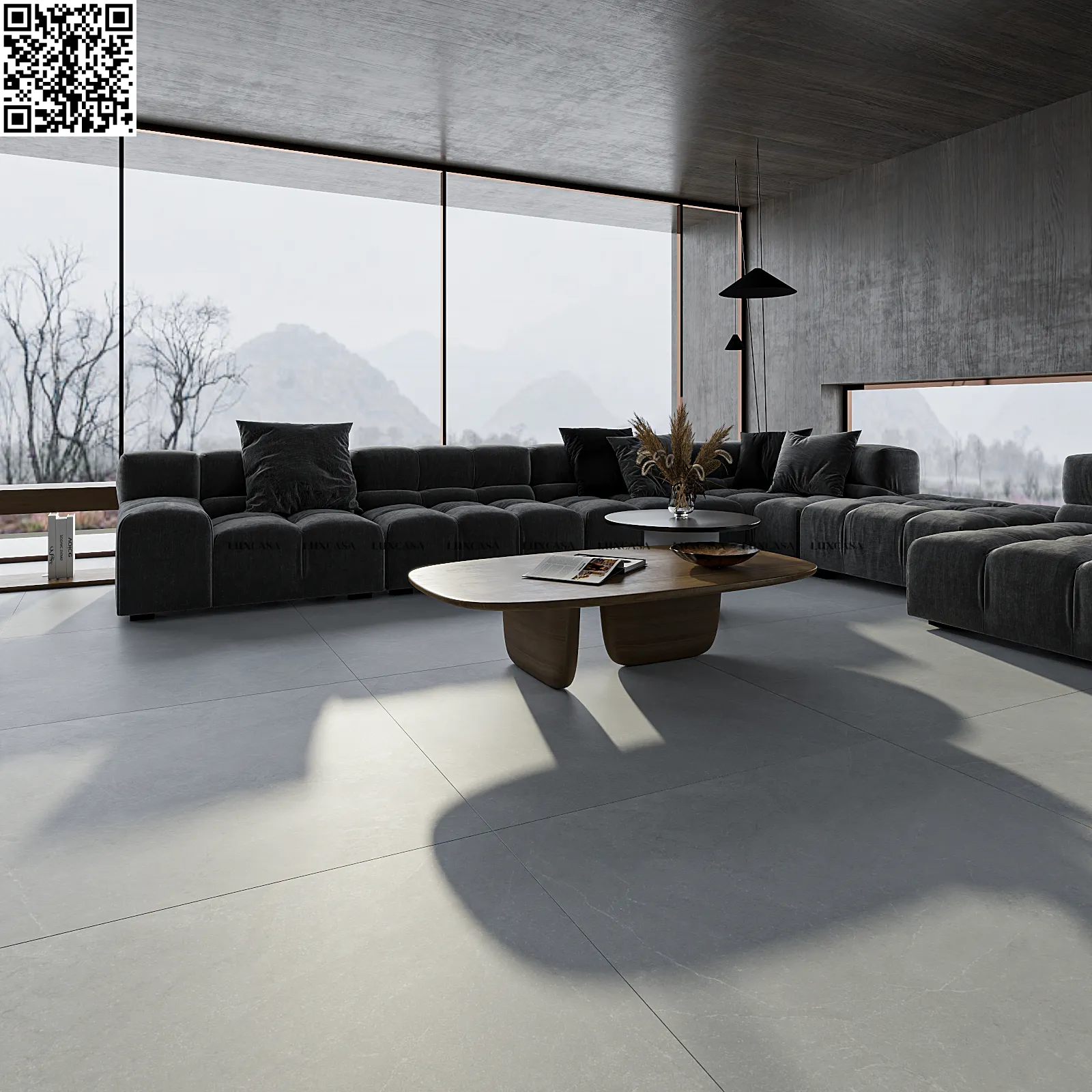 Gạch 1200X1200 giả đá 120LU12C02