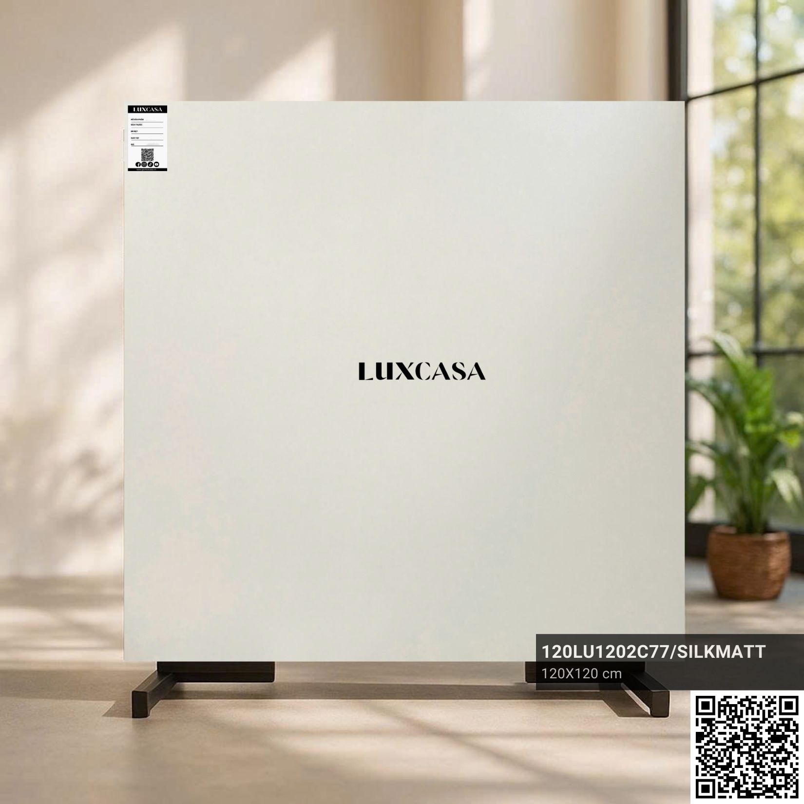 Gạch 1200X1200 màu kem 120LU1202C77