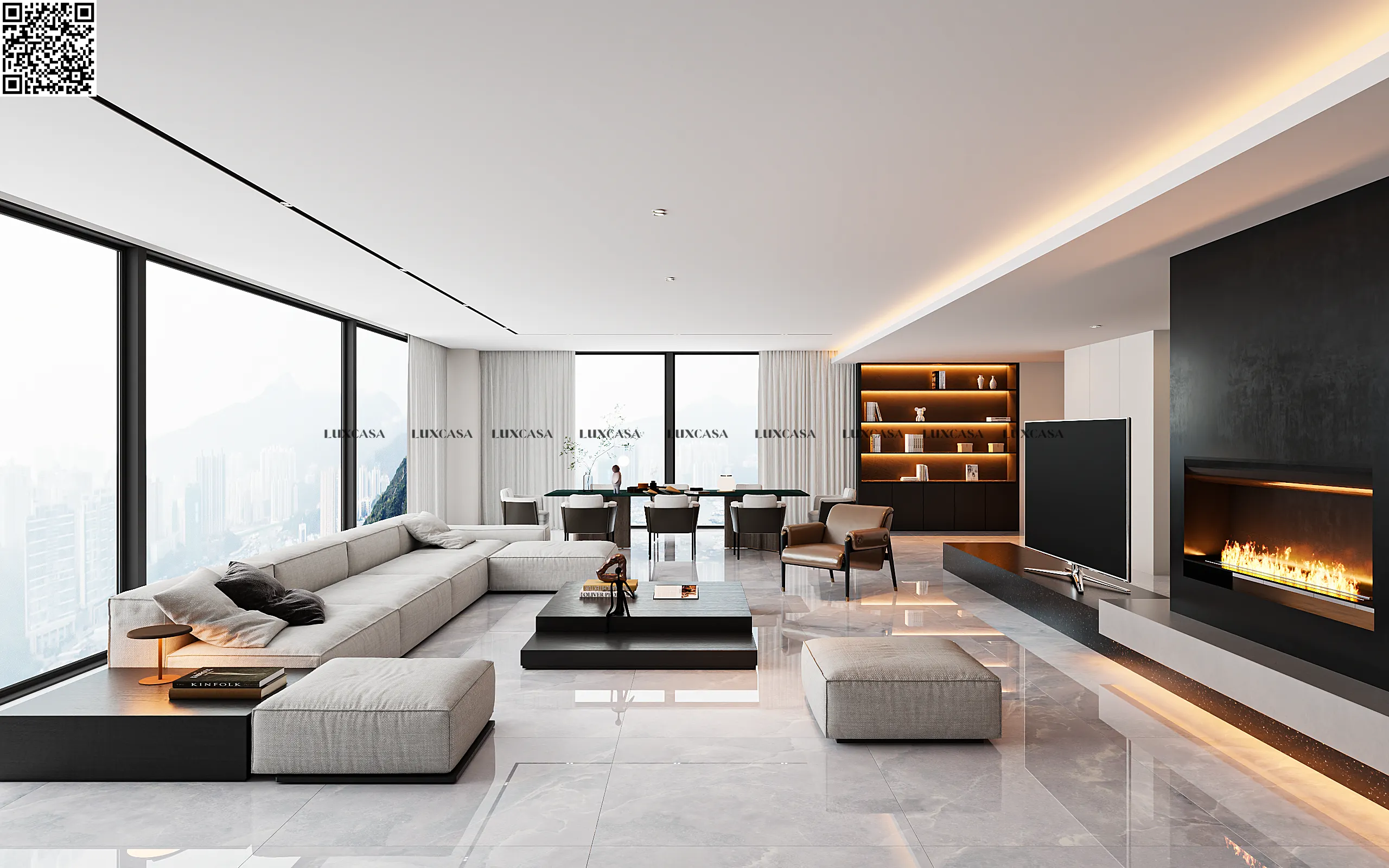 Gạch 1200X1200 xám bóng 120LUJ12002