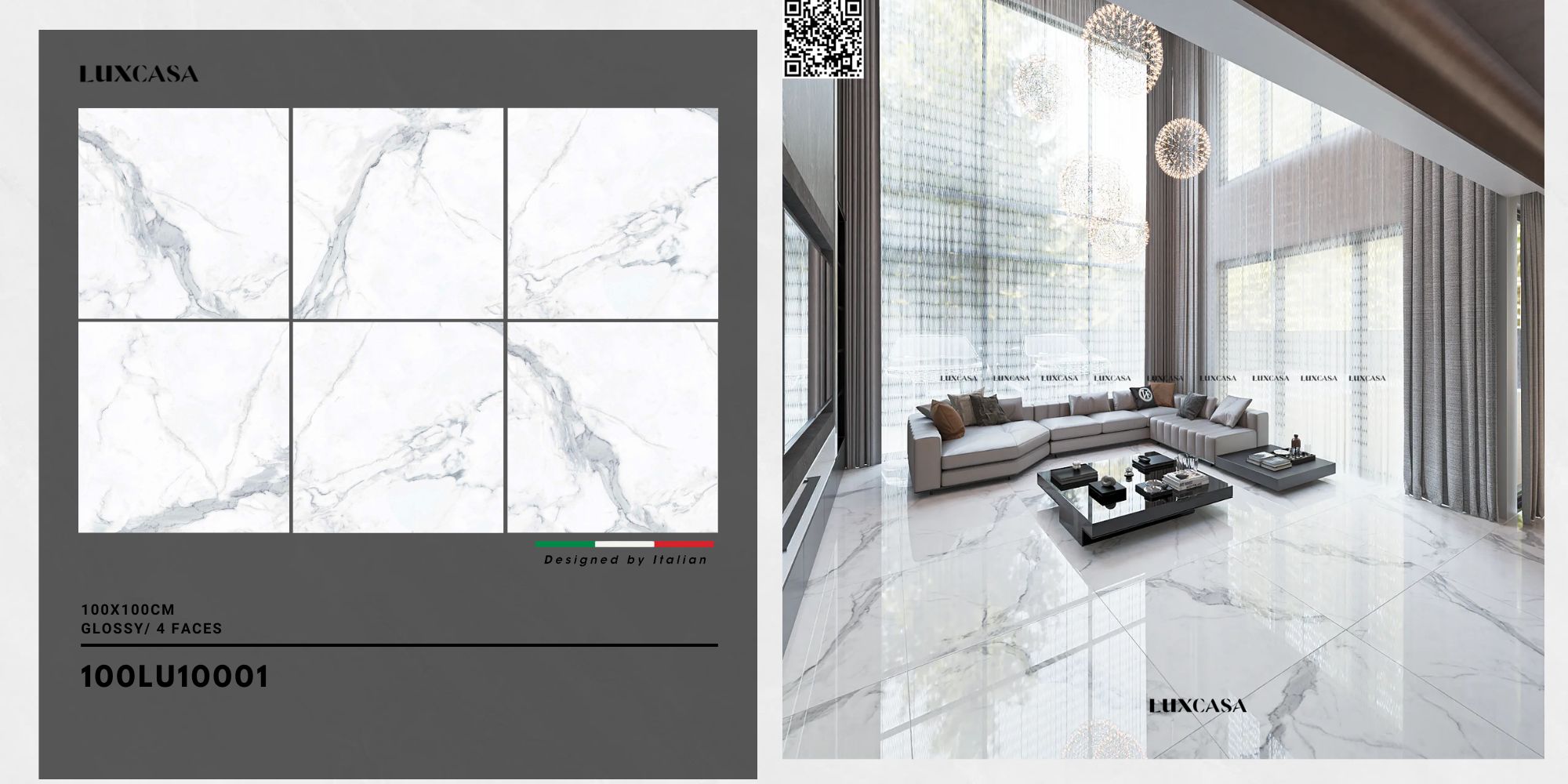 Gạch 1mx1m bóng 100LU10001