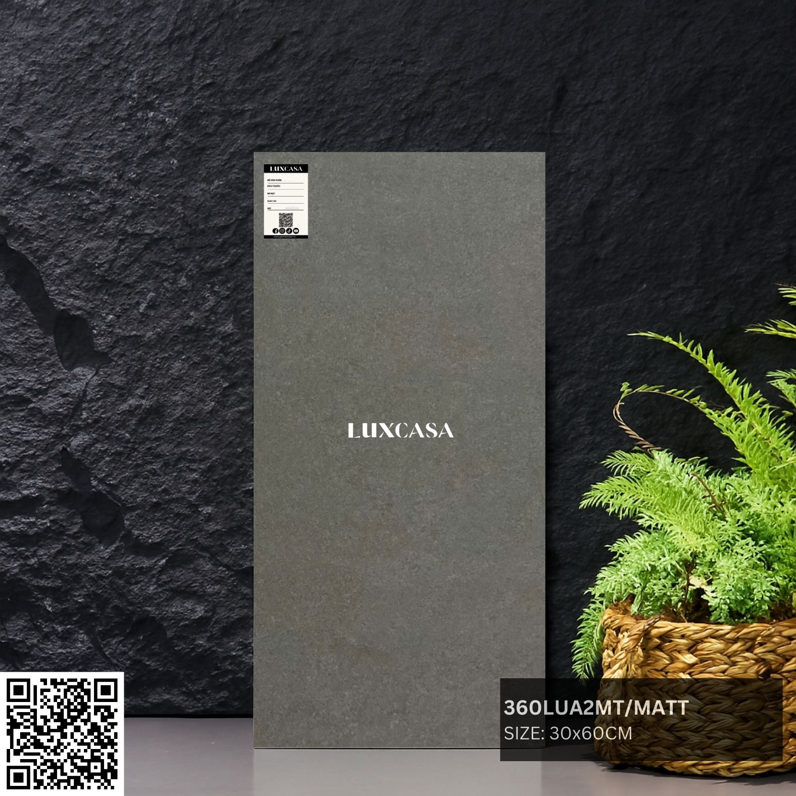 Gạch 30×60 Ấn Độ mờ 360LUA2MT