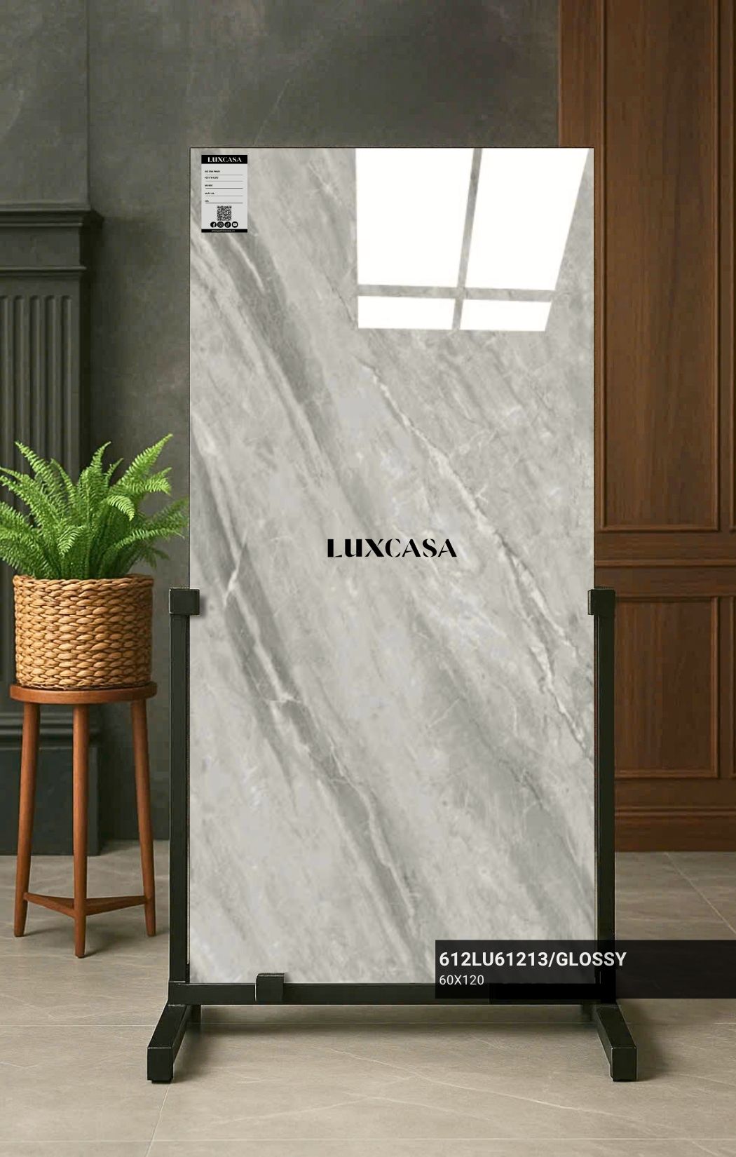 Gạch bóng xám 60x120 612LU61213