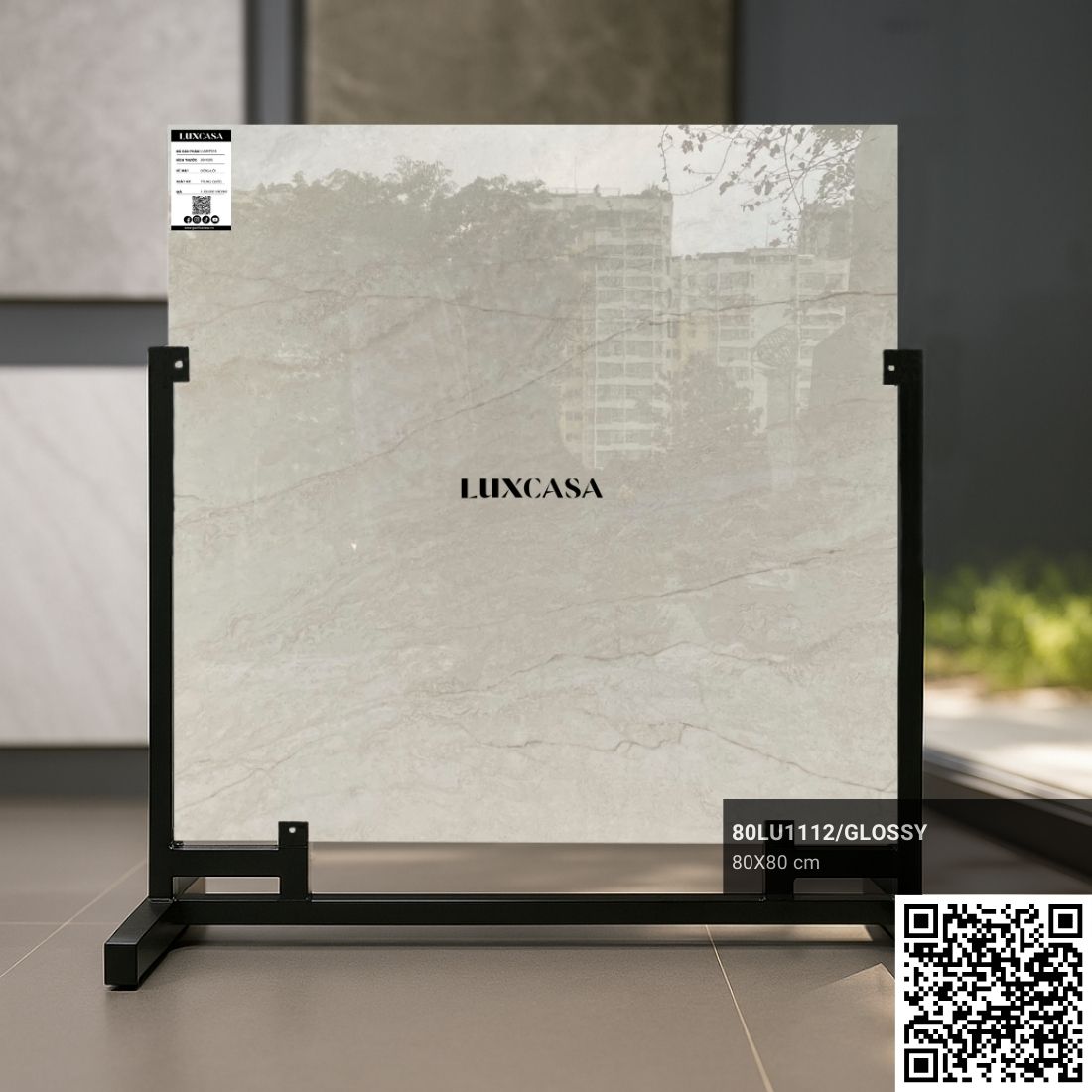 Gạch bóng 800x800 màu kem 80LU1112