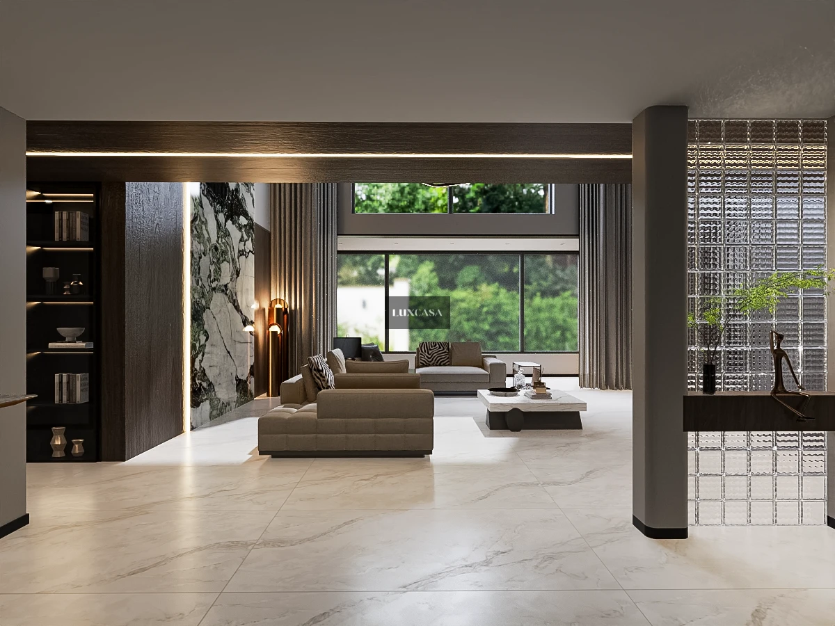 Gạch lát phòng khách 90x180 918LU502U