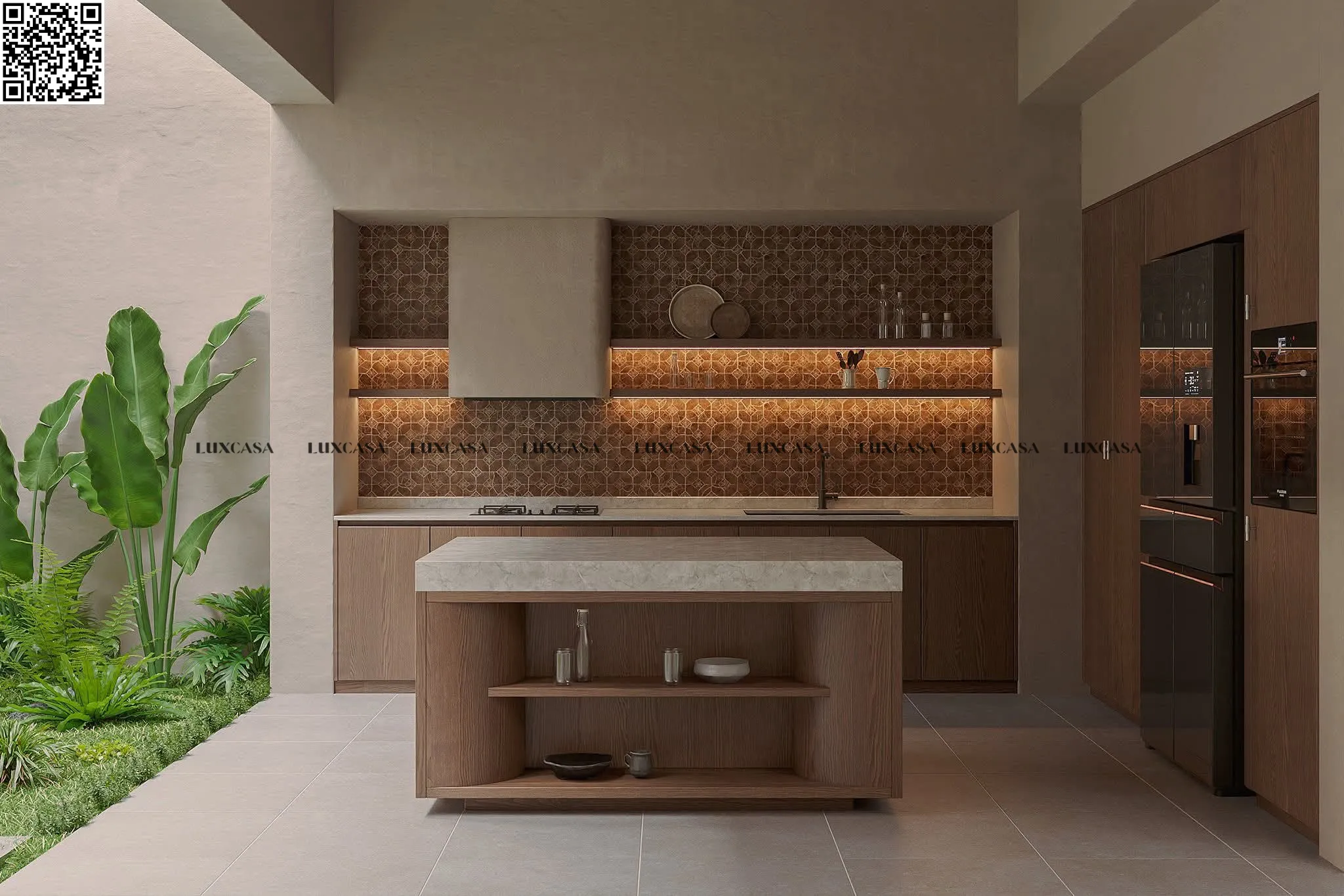 Gạch hiệu ứng xi măng 80x80 80LU608