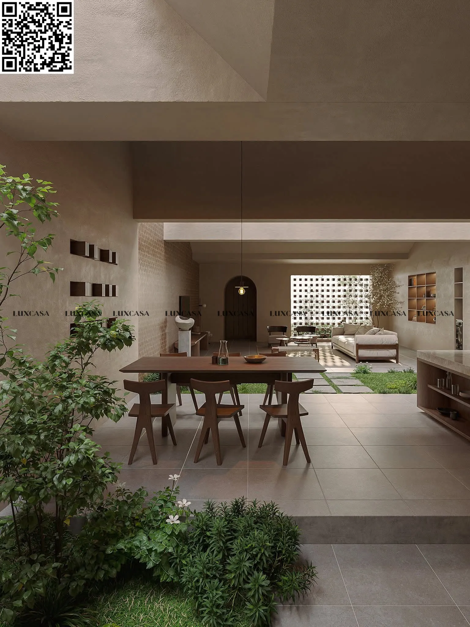 Gạch hiệu ứng xi măng 80x80 80LU608