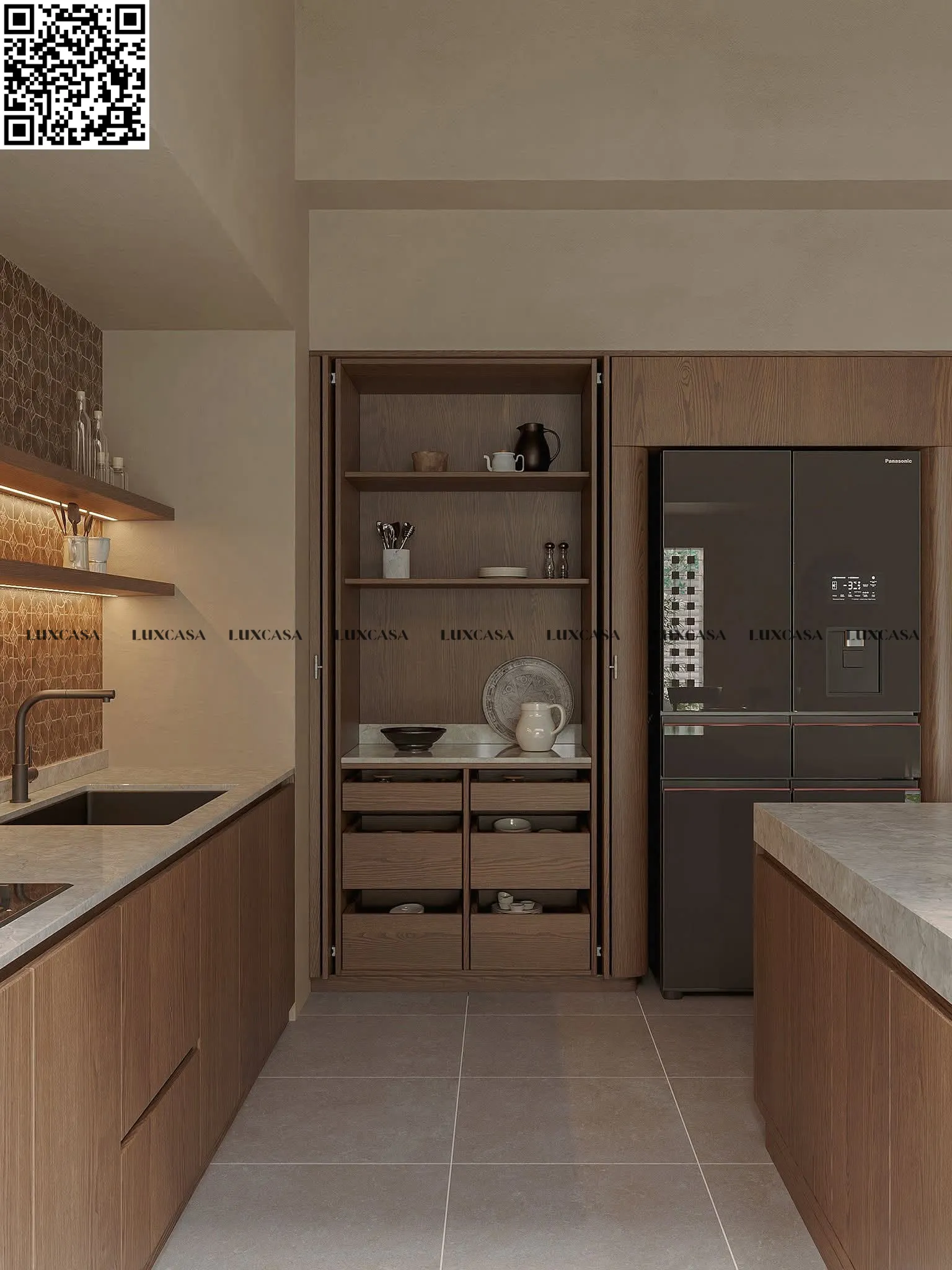 Gạch hiệu ứng xi măng 80x80 80LU608