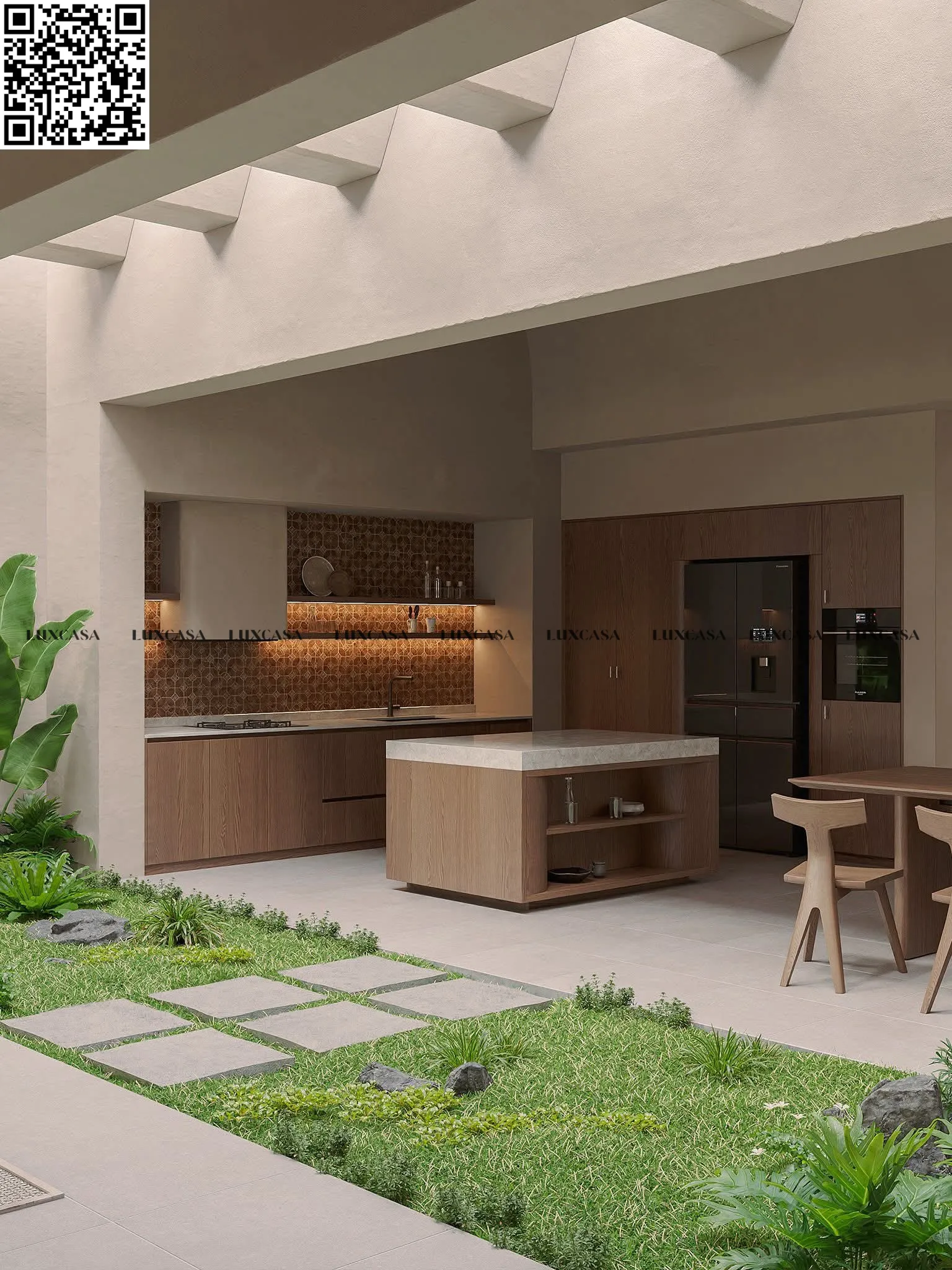 Gạch hiệu ứng xi măng 80x80 80LU608