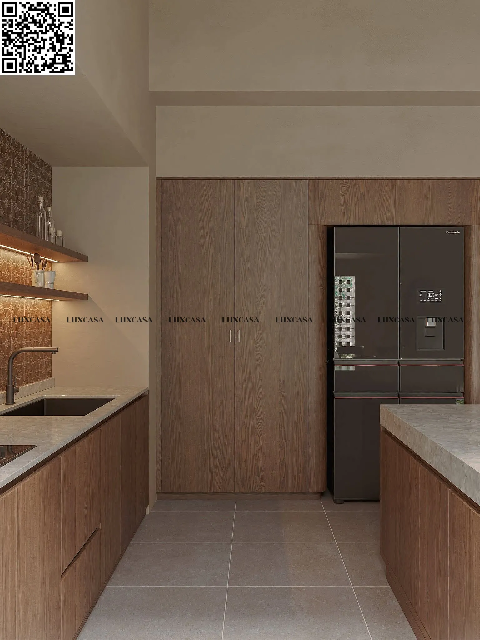 Gạch hiệu ứng xi măng 80x80 80LU608