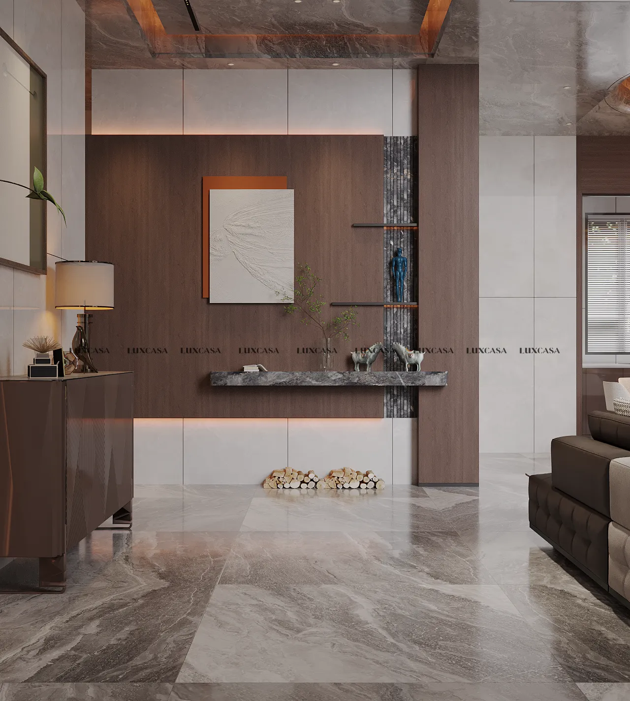 Gạch lát nền phòng khách 1200X1200 120LU121204 (2)