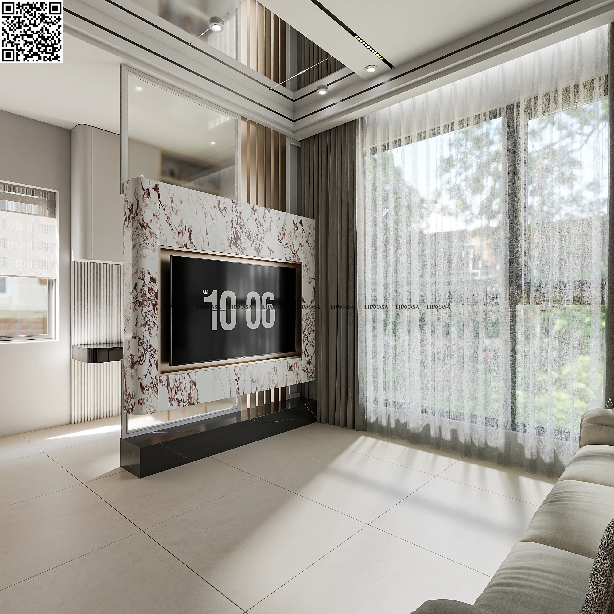 Gạch mờ 800x800 màu kem 80LU6609