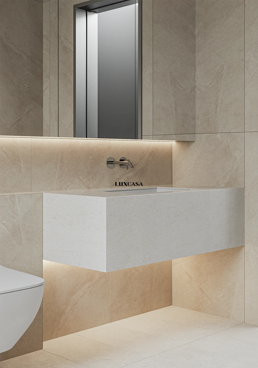 Gạch nhà tắm porcelain mờ 60X120 612LU61228