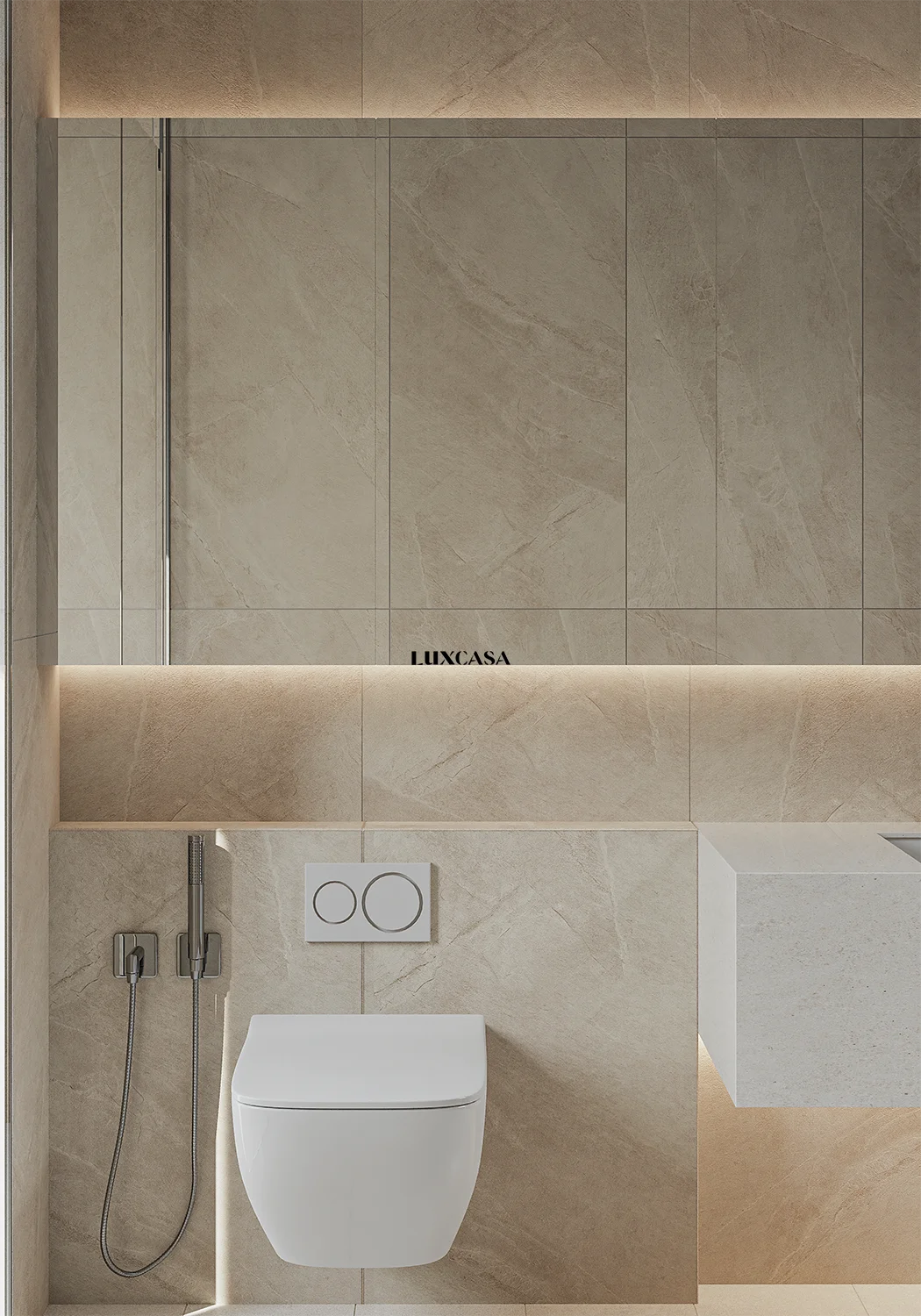 Gạch nhà tắm porcelain mờ 60X120 612LU61228