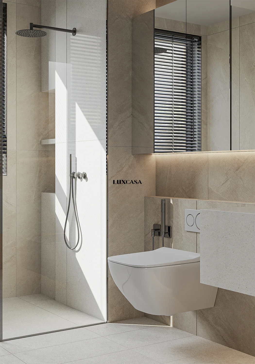 Gạch nhà tắm porcelain mờ 60X120 612LU61228