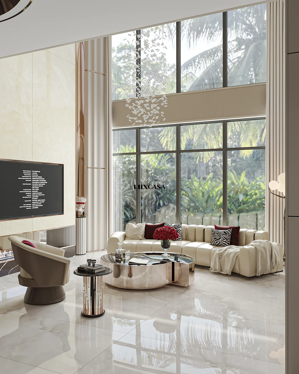 Gạch phòng khách 90x180 bóng 918LU918713