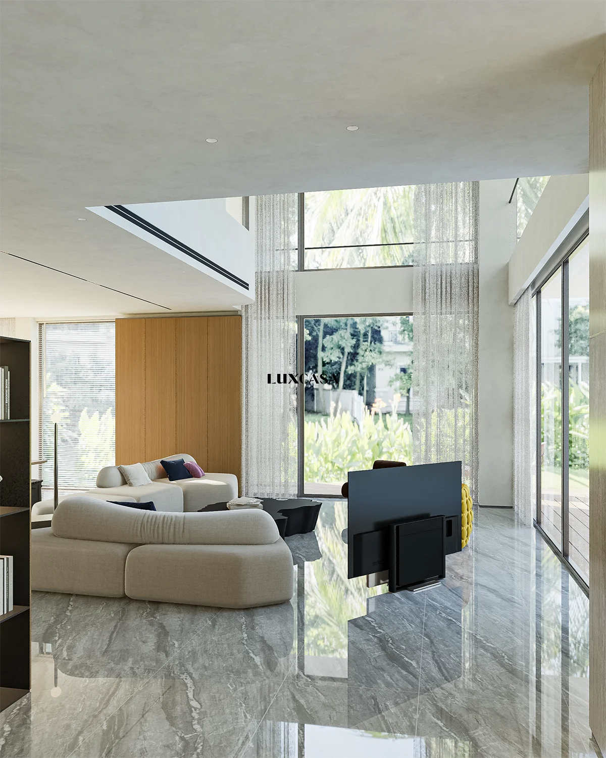 Gạch phòng khách bóng xám 60x120 612LU61213