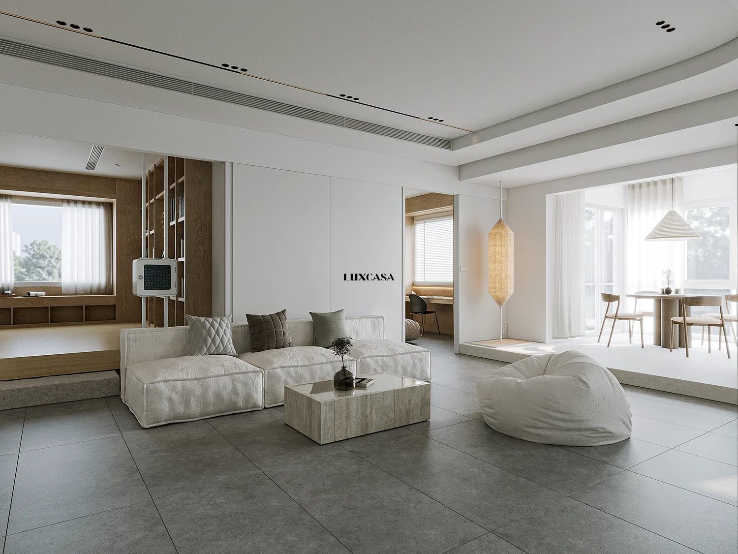 Gạch phòng khách xi măng mờ 60x120 612LU12A208