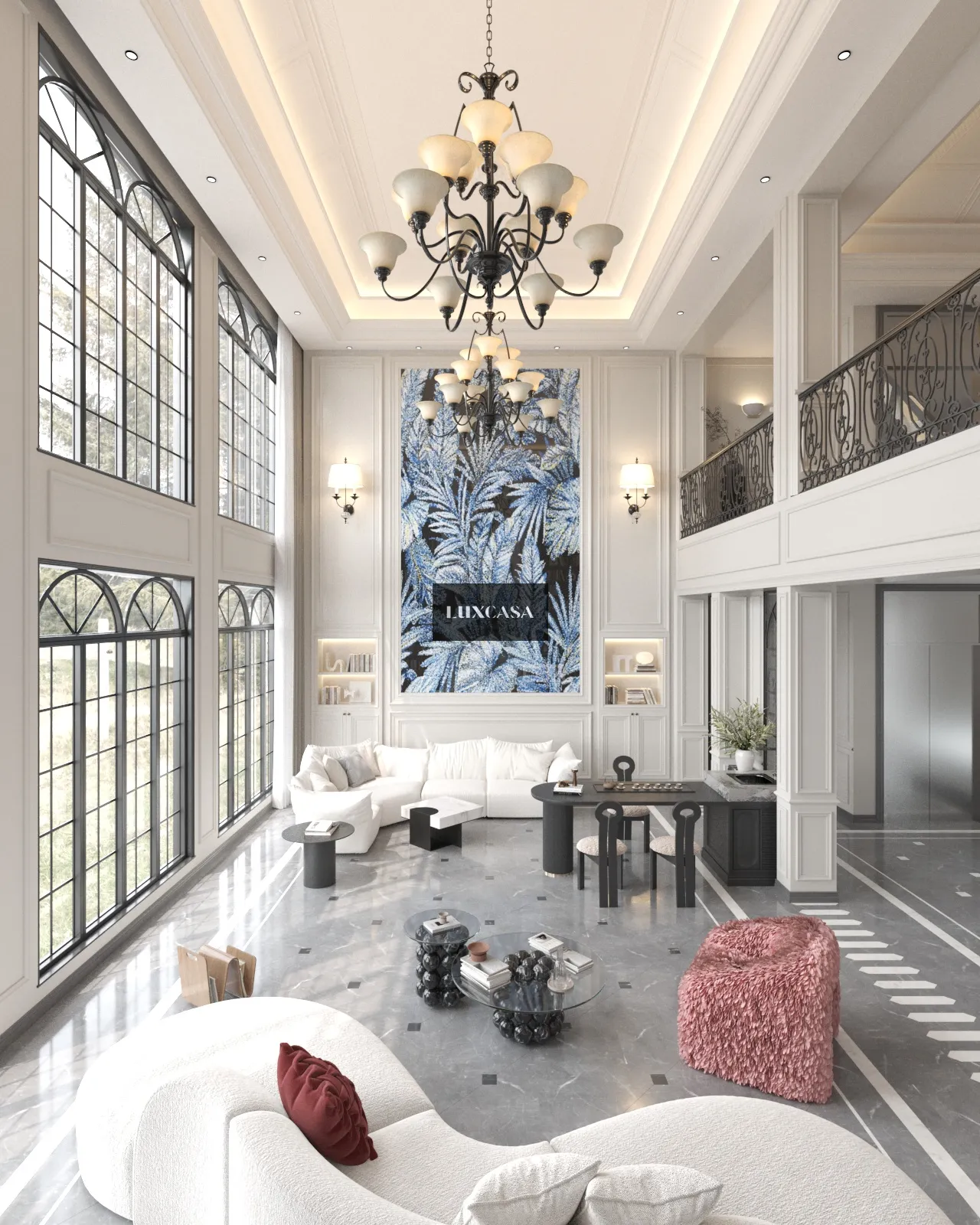 Gạch tranh mosaic ốp phòng khách 826LU82609-MSK-07