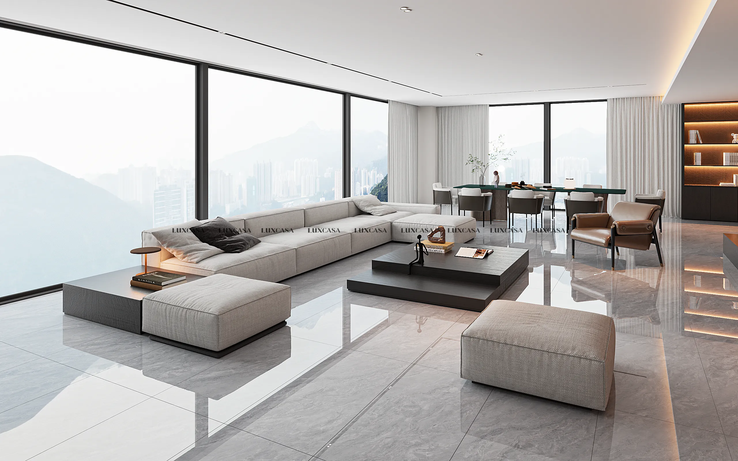 Gạch xám bóng 600x1200 612LU126