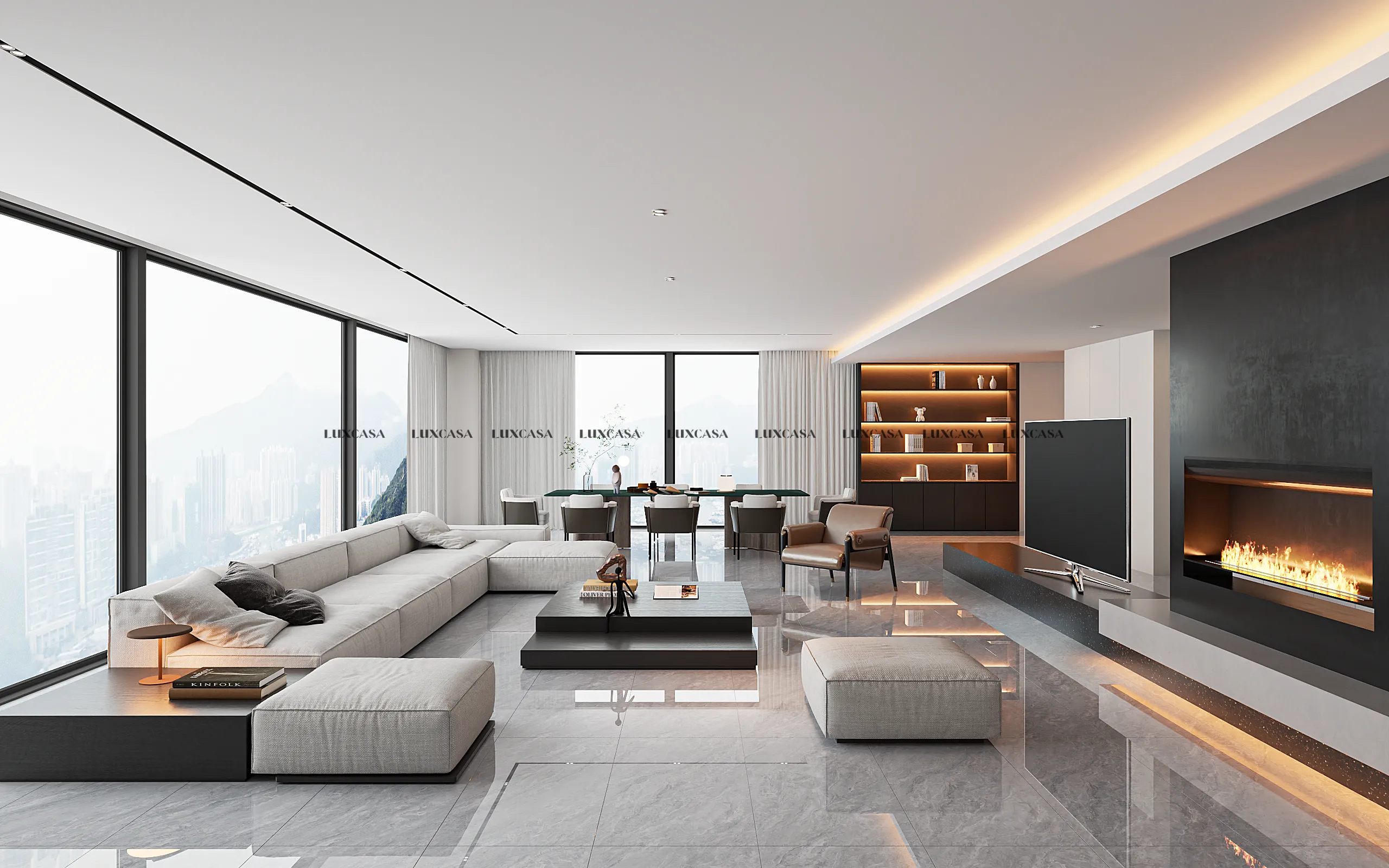 Gạch xám bóng 600x1200 612LU126