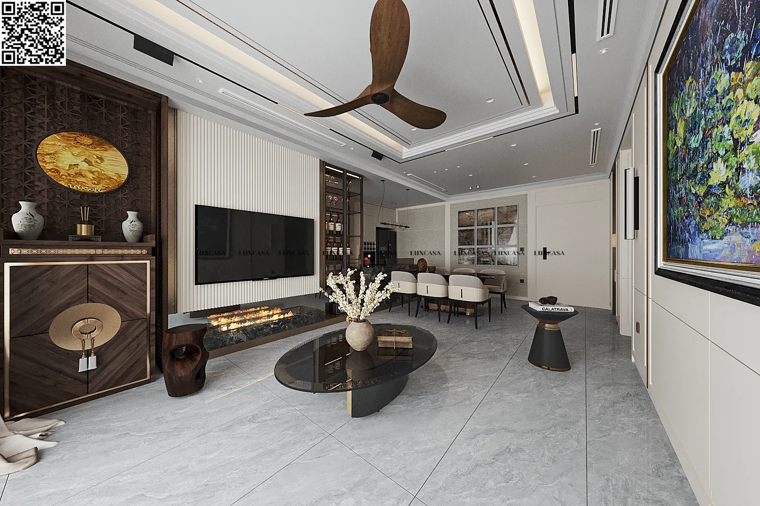 Gạch xám bóng 600x1200 612LU126