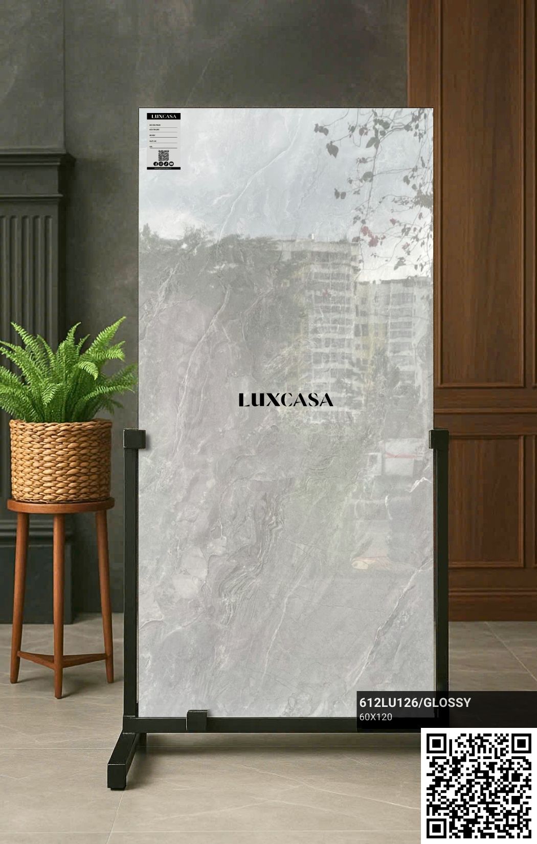 Gạch xám bóng 600x1200 612LU126