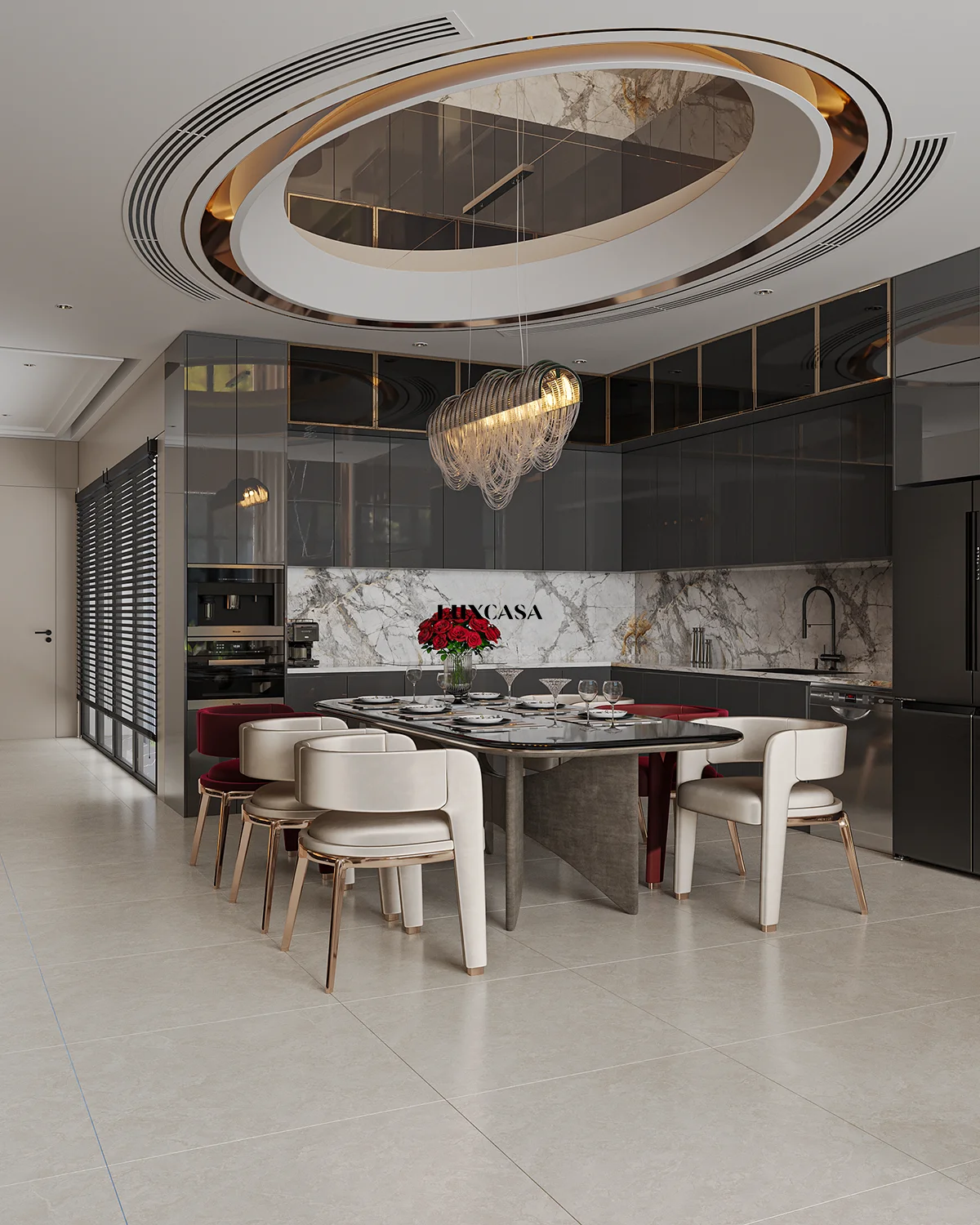 Mẫu gạch lát nền phòng khách 80x80 80LU80102 (2)
