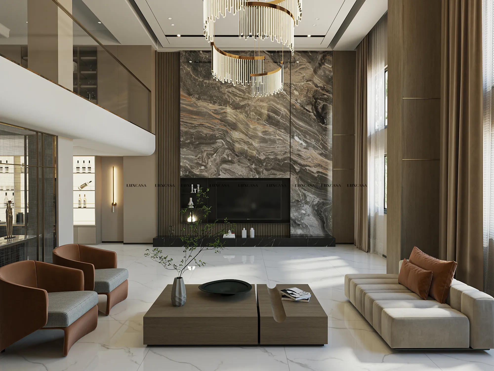 Gạch 1200X1200 trắng vân mây 120LU001