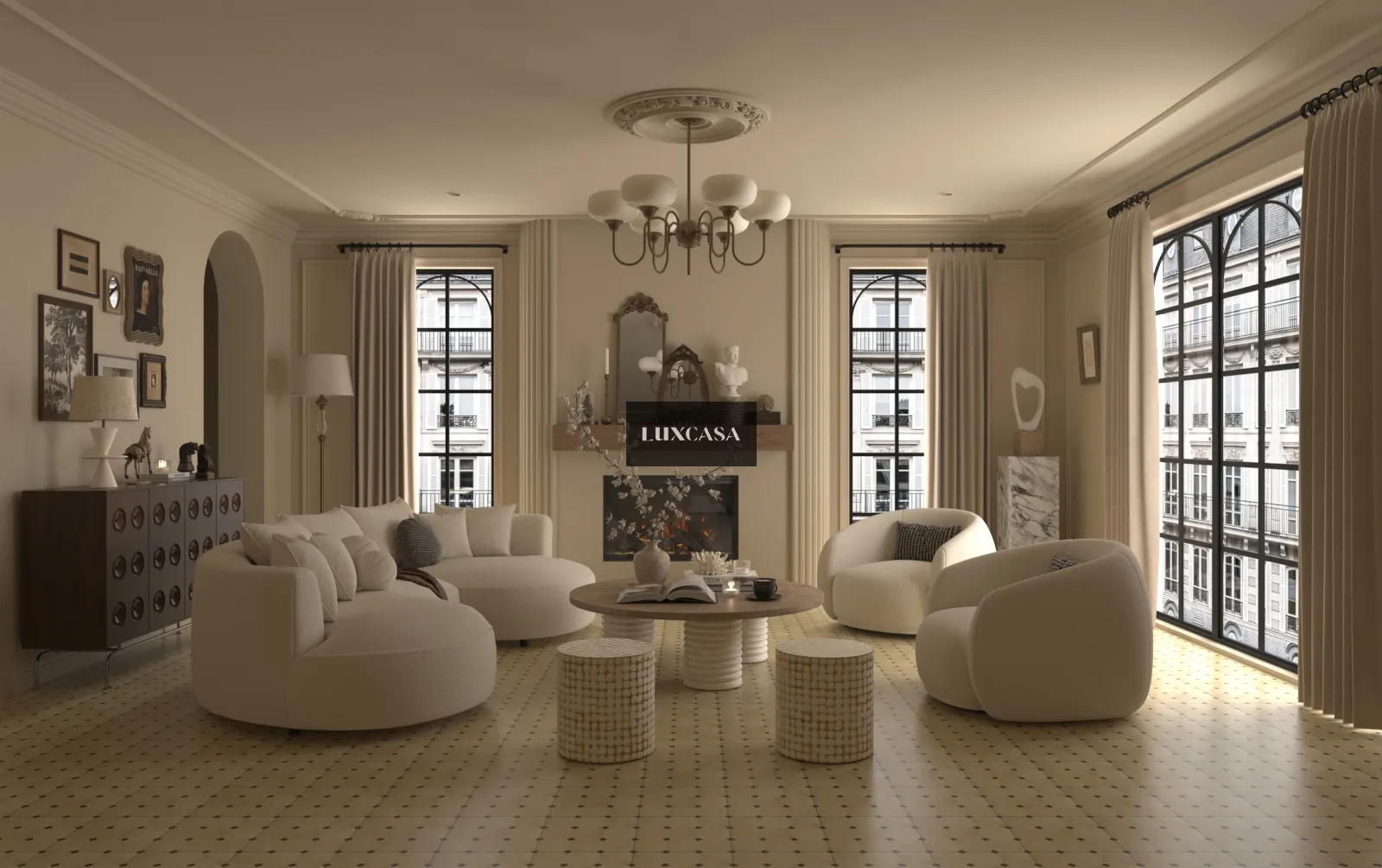 Gạch bông lát phòng khách 300X300 30LUMF3184