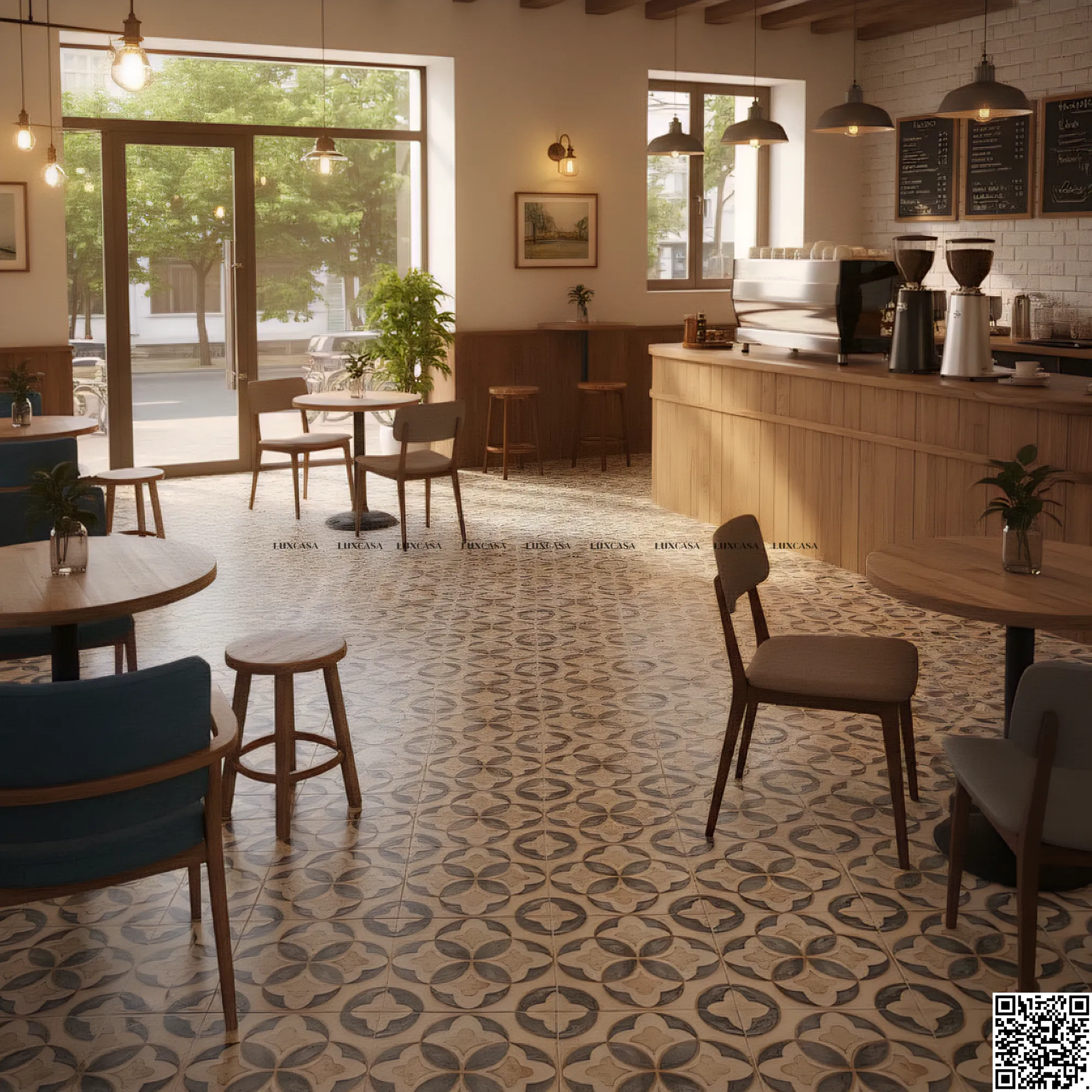 Gạch bông 300X300 lát nền quán cafe 30LUMF3180