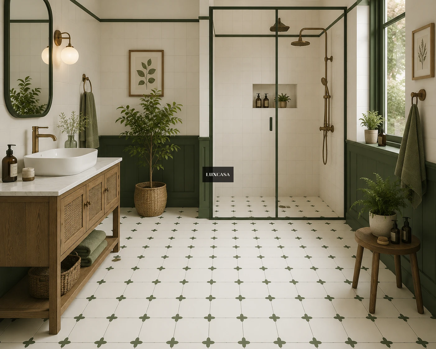 Gạch bông lát wc 40x40 40LUMF4037