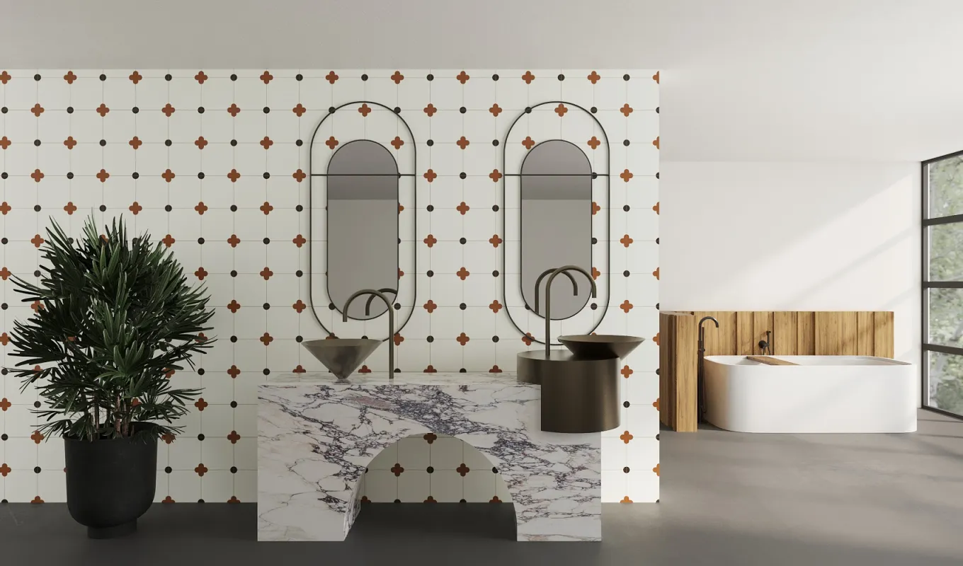 Gạch bông ốp toilet 40×40 40LUMF4094 (1)