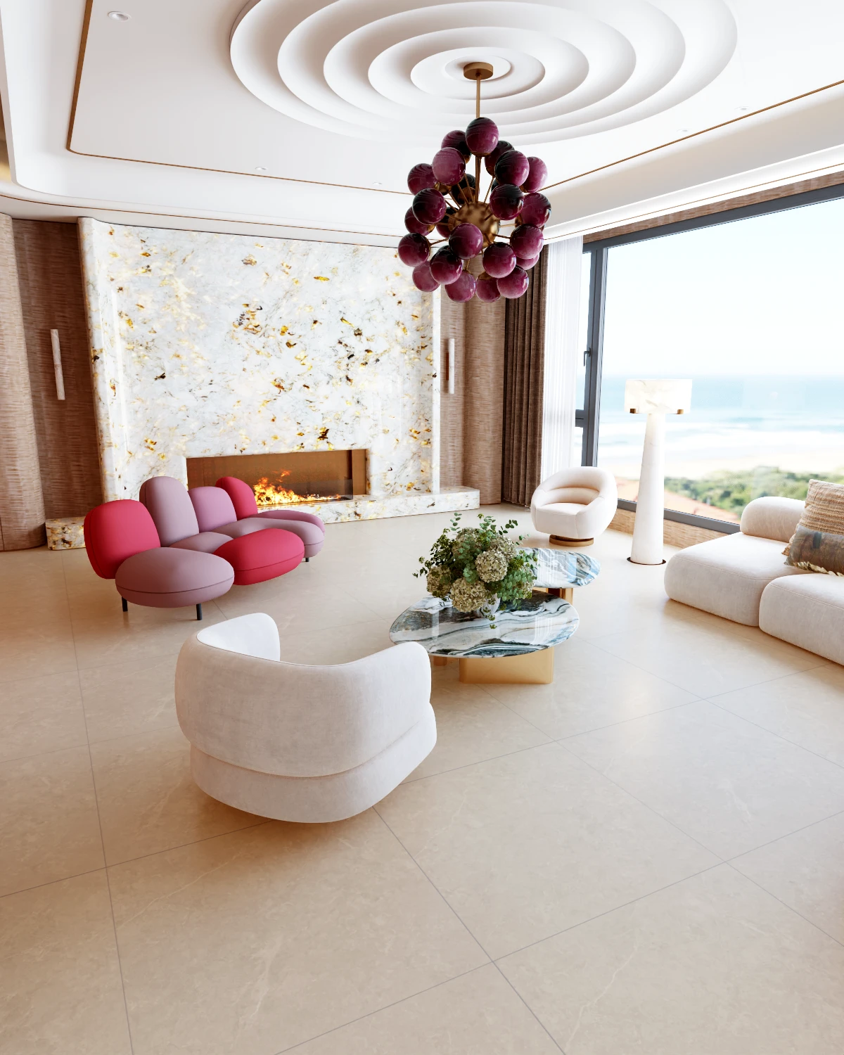 Gạch kem mờ mịn 80x80 80LU126