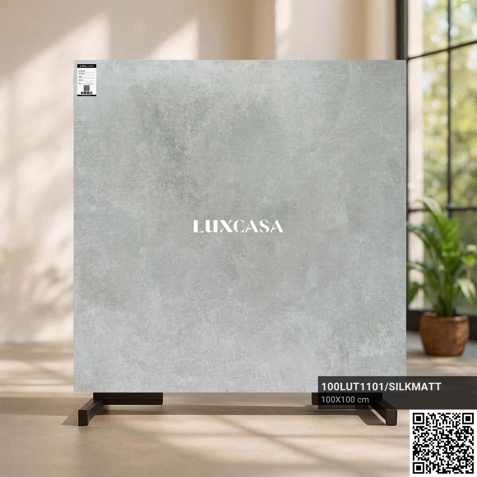 Gạch men hiệu ứng xi măng