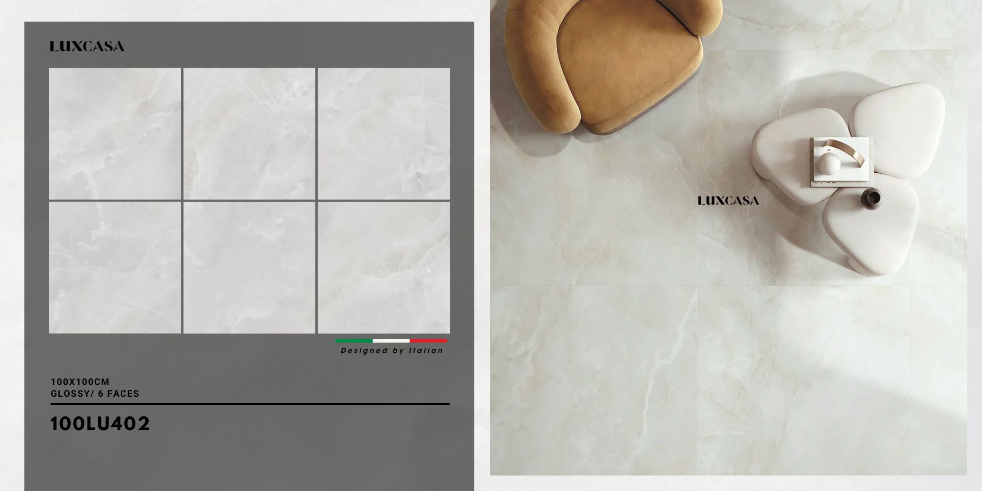 Gạch onyx xám 1000×1000 100LU402