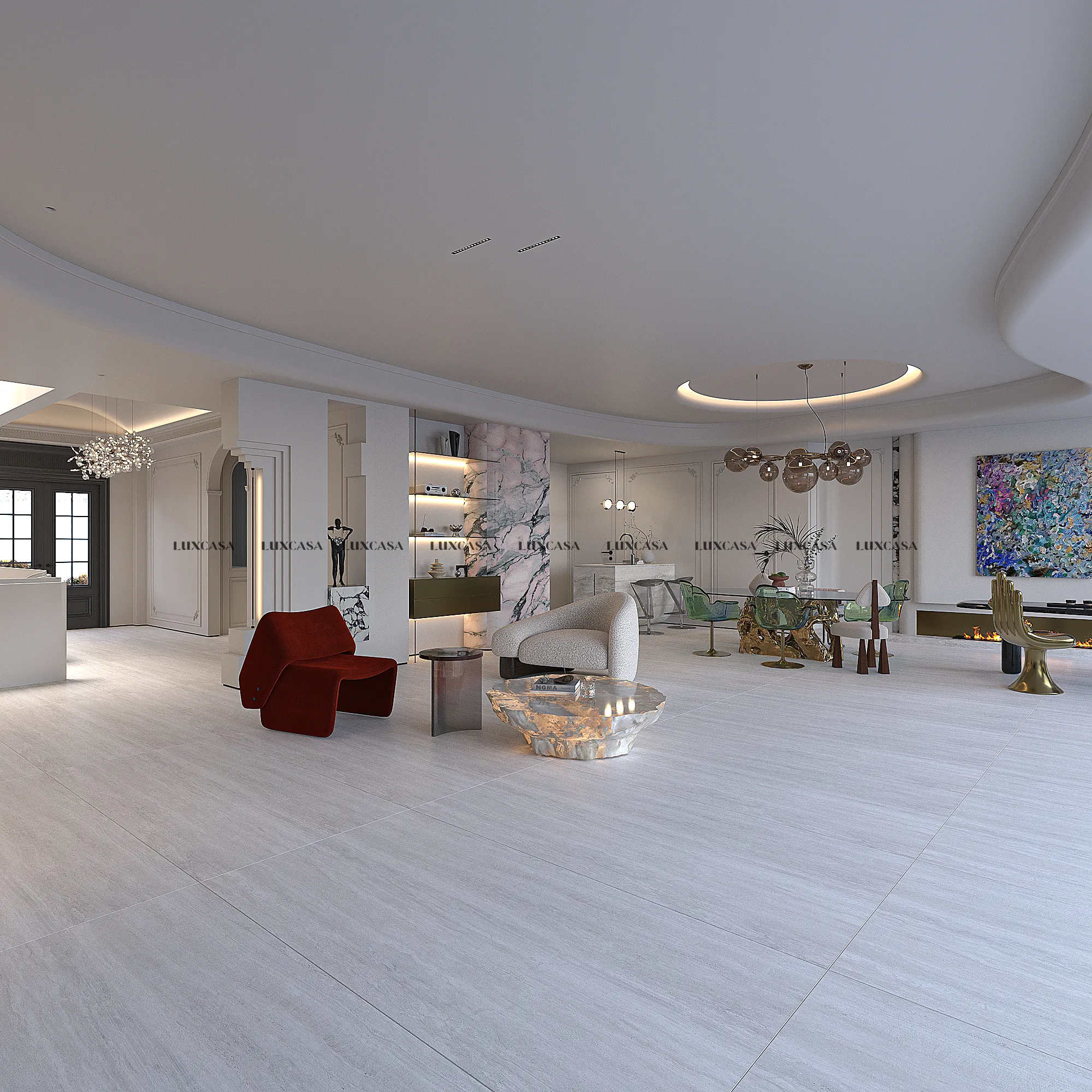 Gạch travertine 900x1800 918LUR05