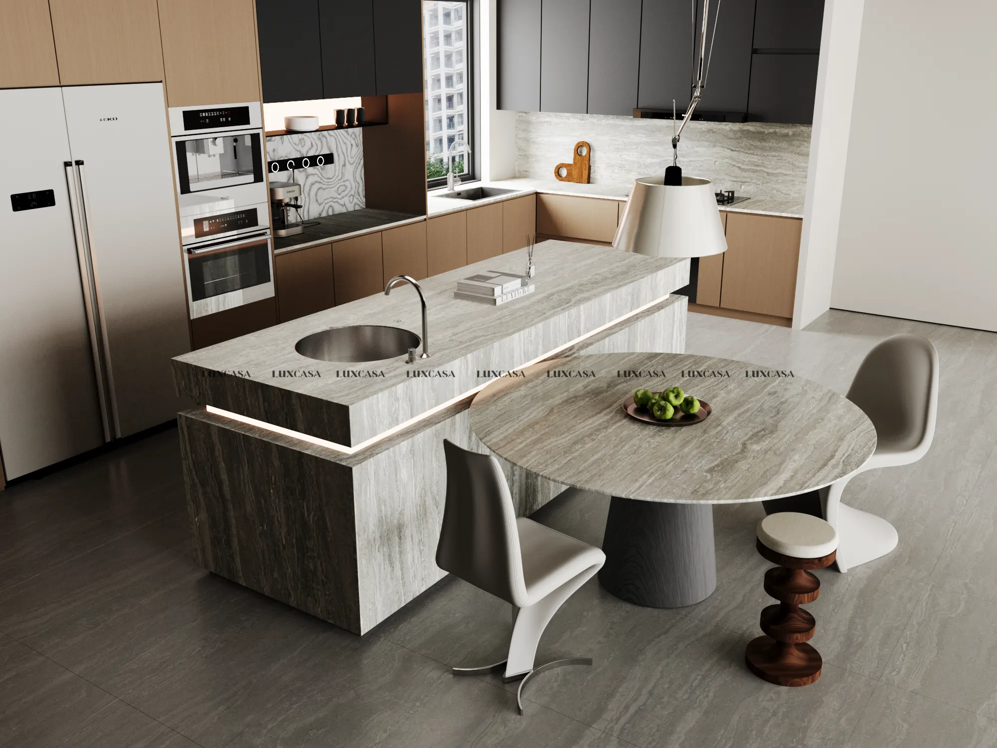 Đá nung kết 120x280 1228LUTR-GR