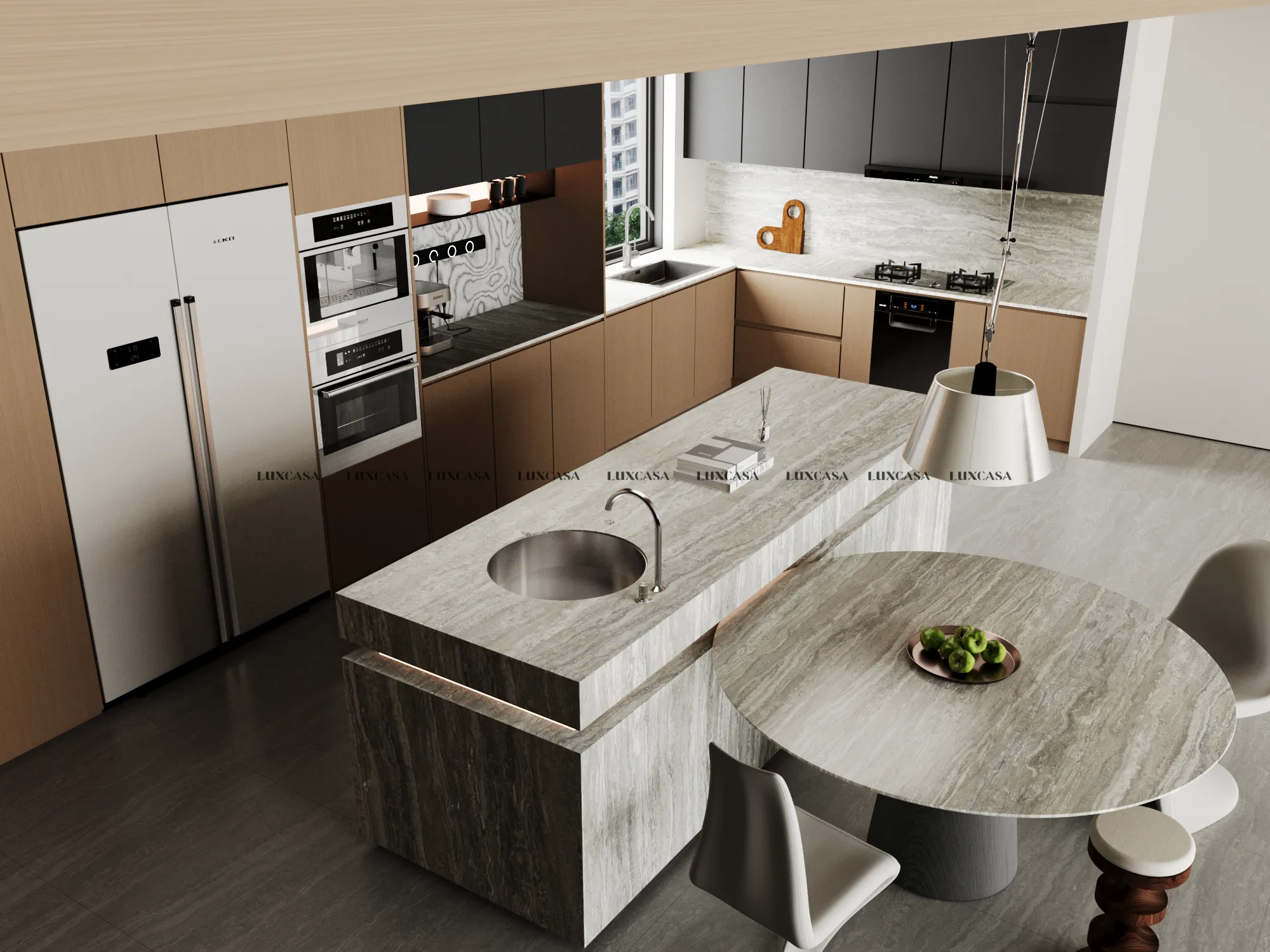 Đá nung kết 120x280 1228LUTR-GR