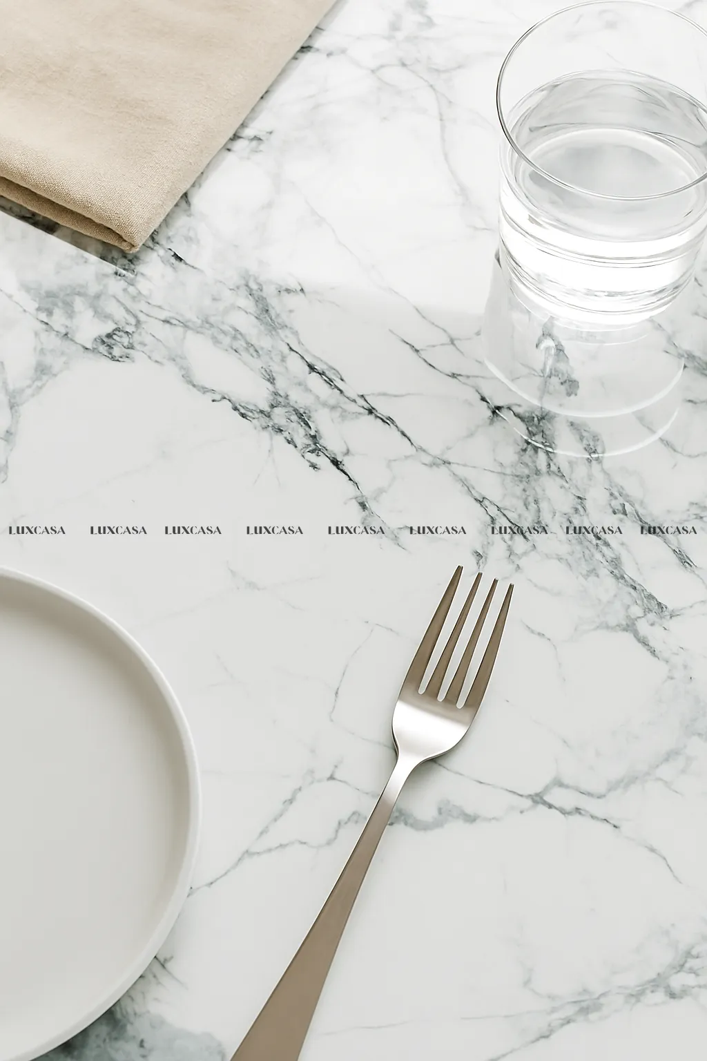 Đá nung kết làm bàn ăn 1600x3200x15mm 1632LUIN-WH-GL