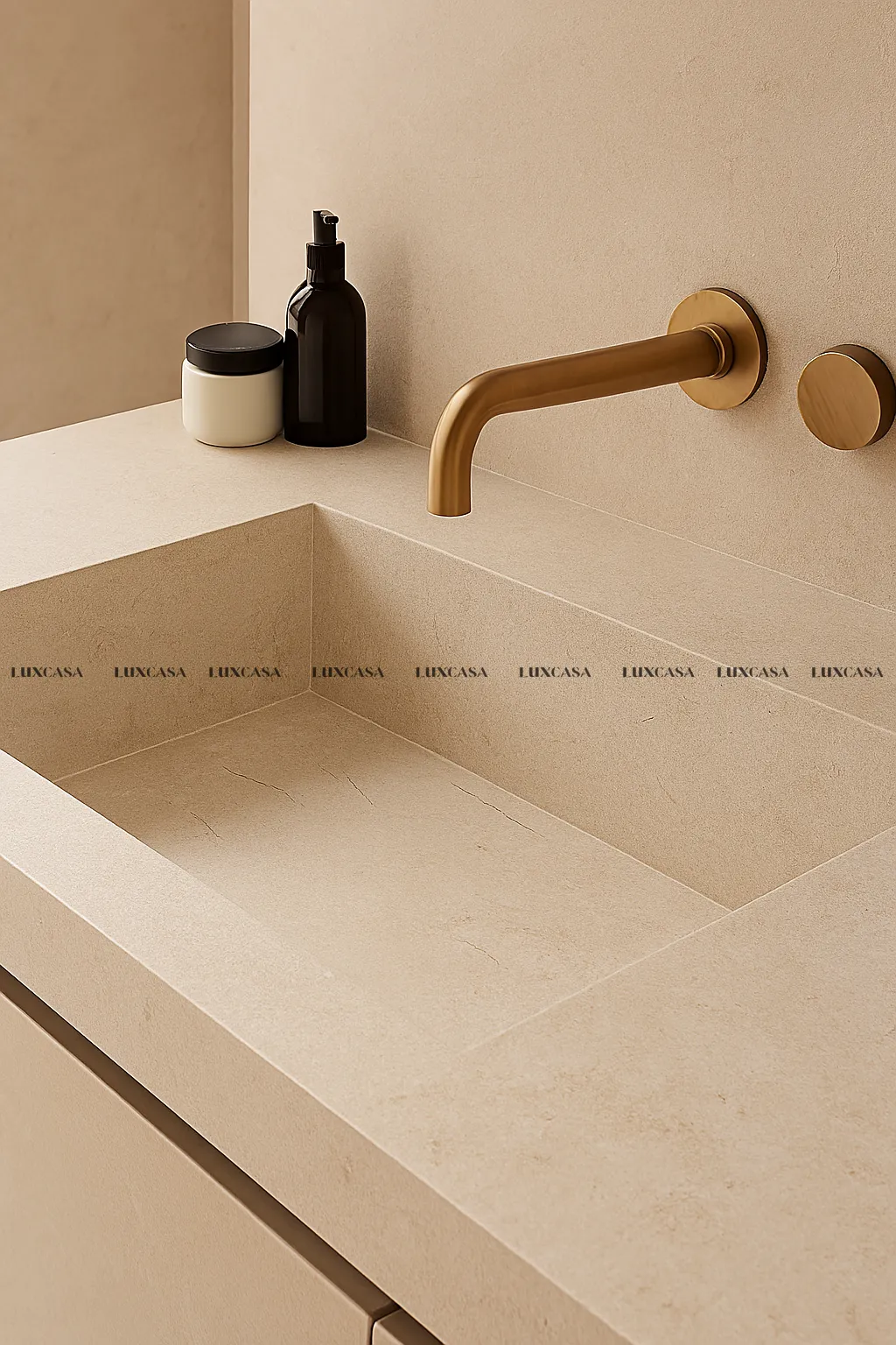 Đá nung kết làm lavabo 1632LUSA-ST